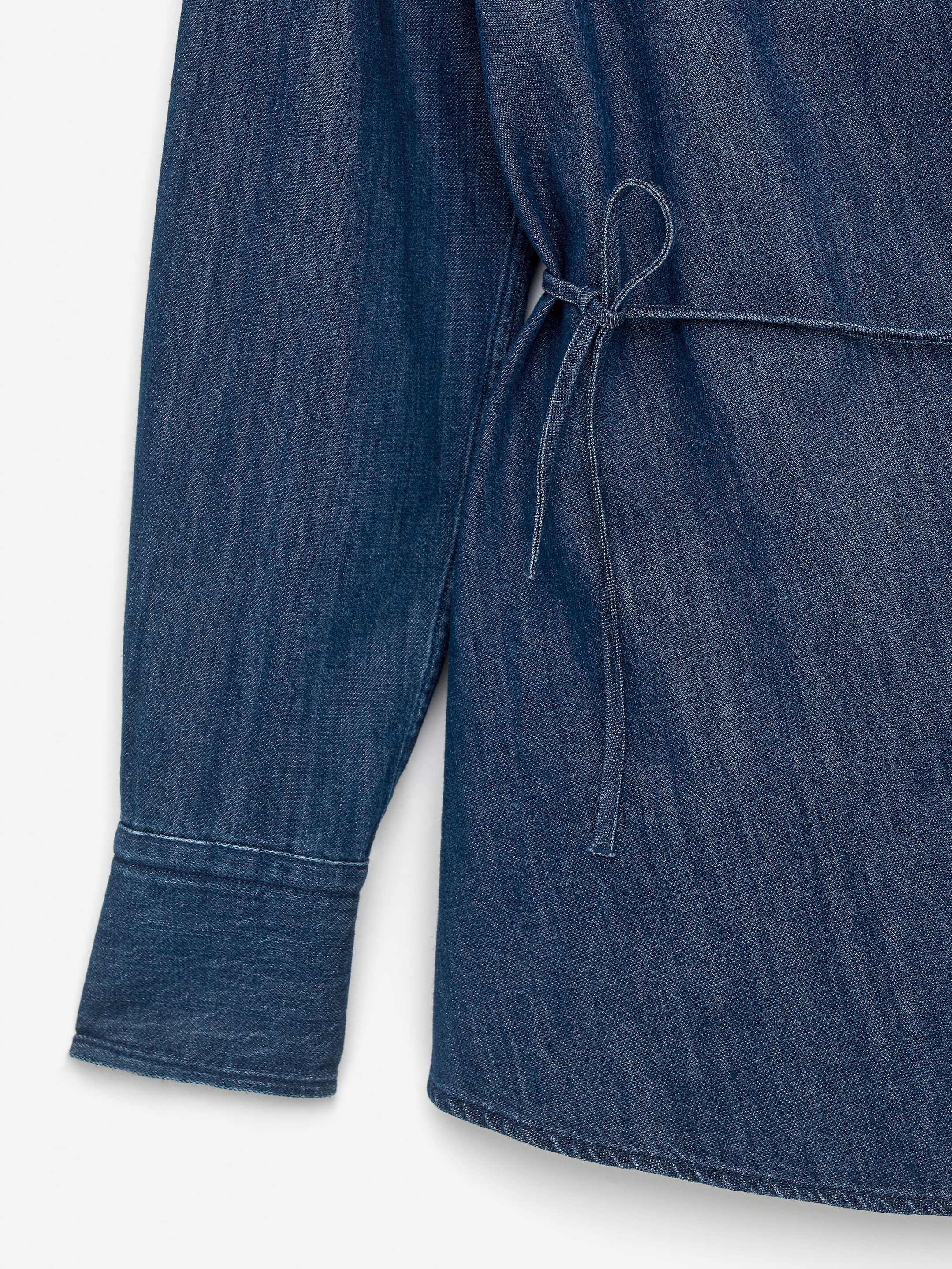 Denim Wrap Shirt - Blue - Regular fit - Women - StillMedia/DescriptiveDetail - 2