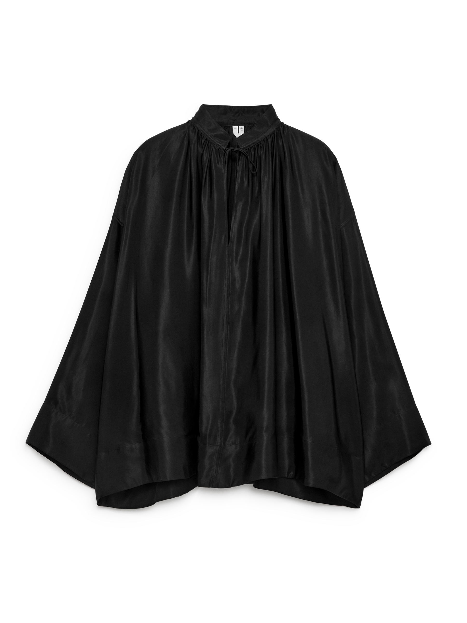 Bluse mit Raffung und Stockholm-Print - Schwarz - Loose Fit - Damen - StillMedia/DescriptiveStillLife - 1