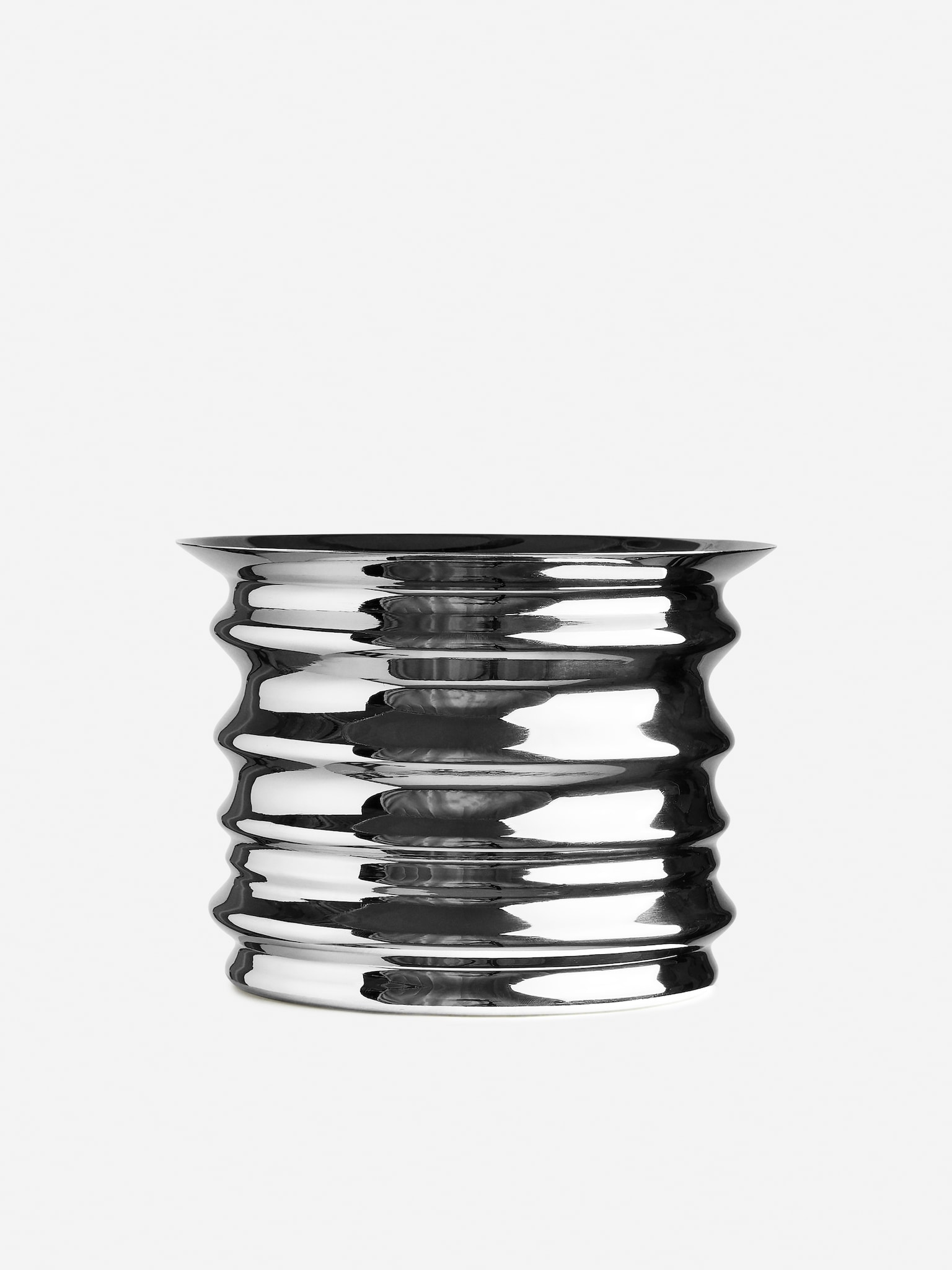 Metal Flower Pot 11 cm - SIlver - 1