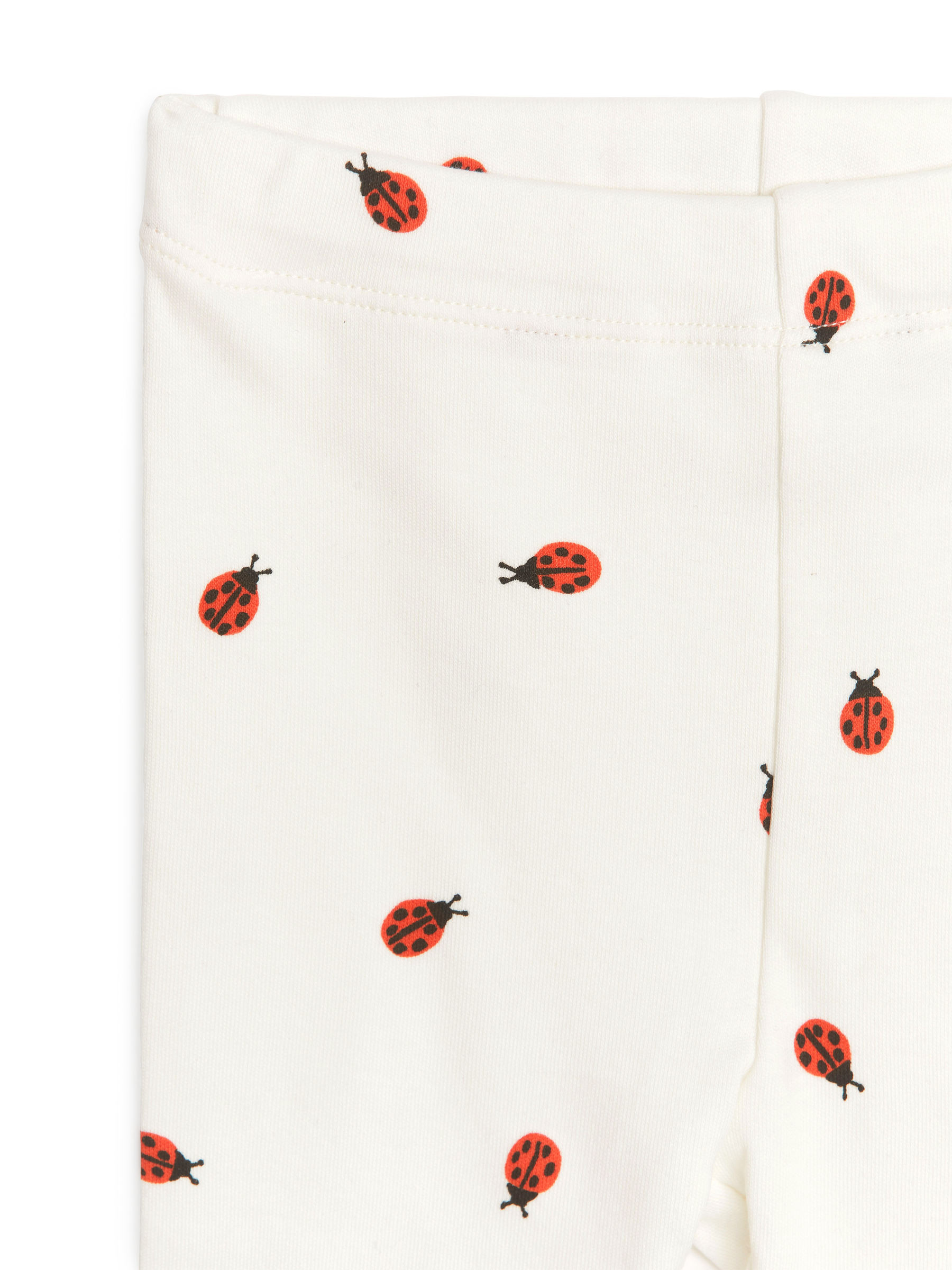 Jersey Leggings - Off White/Ladybirds - Children - StillMedia/DescriptiveDetail - 1