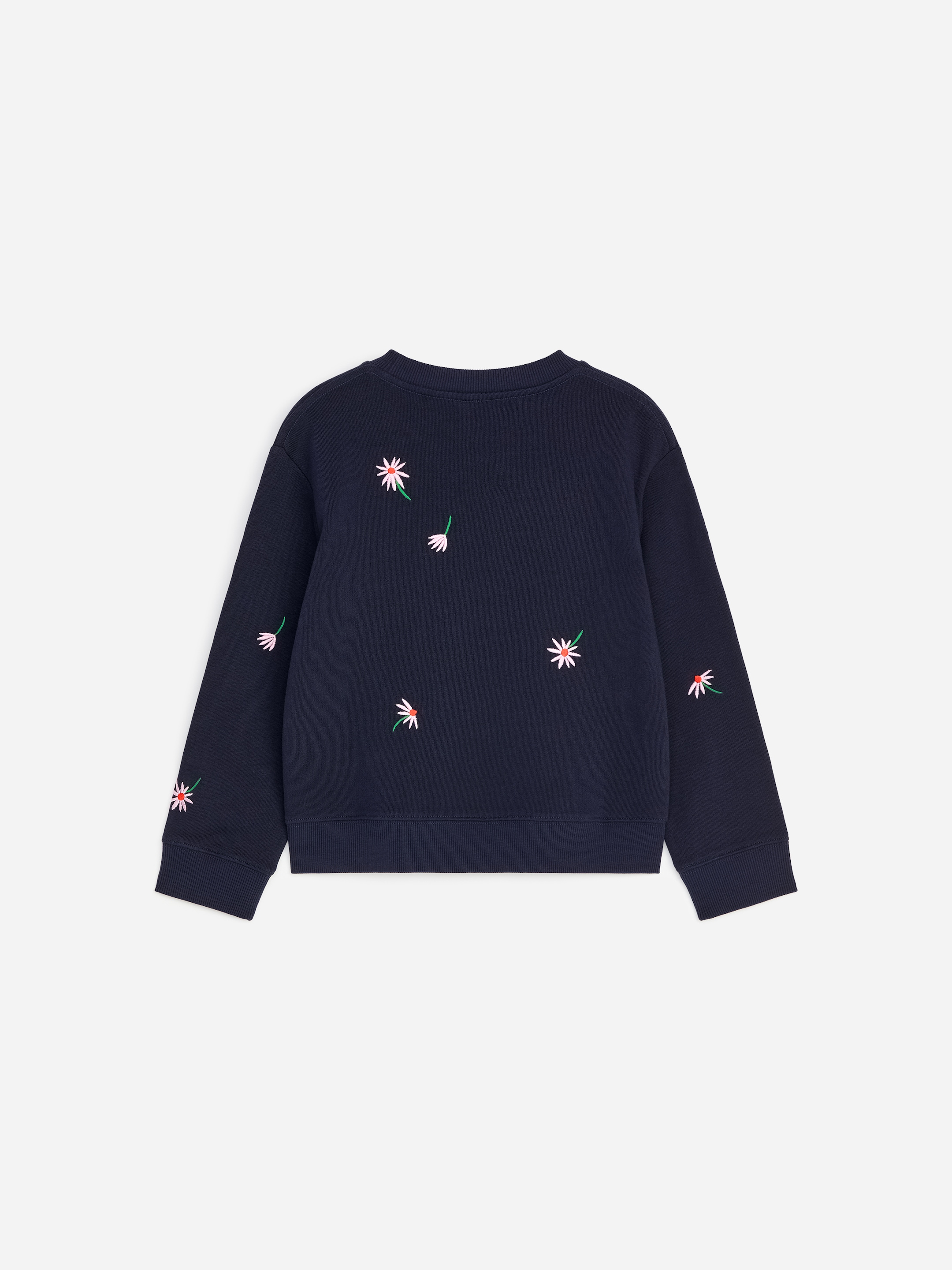 Felpa con ricami - Blu scuro/Motivo floreale - Regular fit - children - StillMedia/DescriptiveStillLife - 1