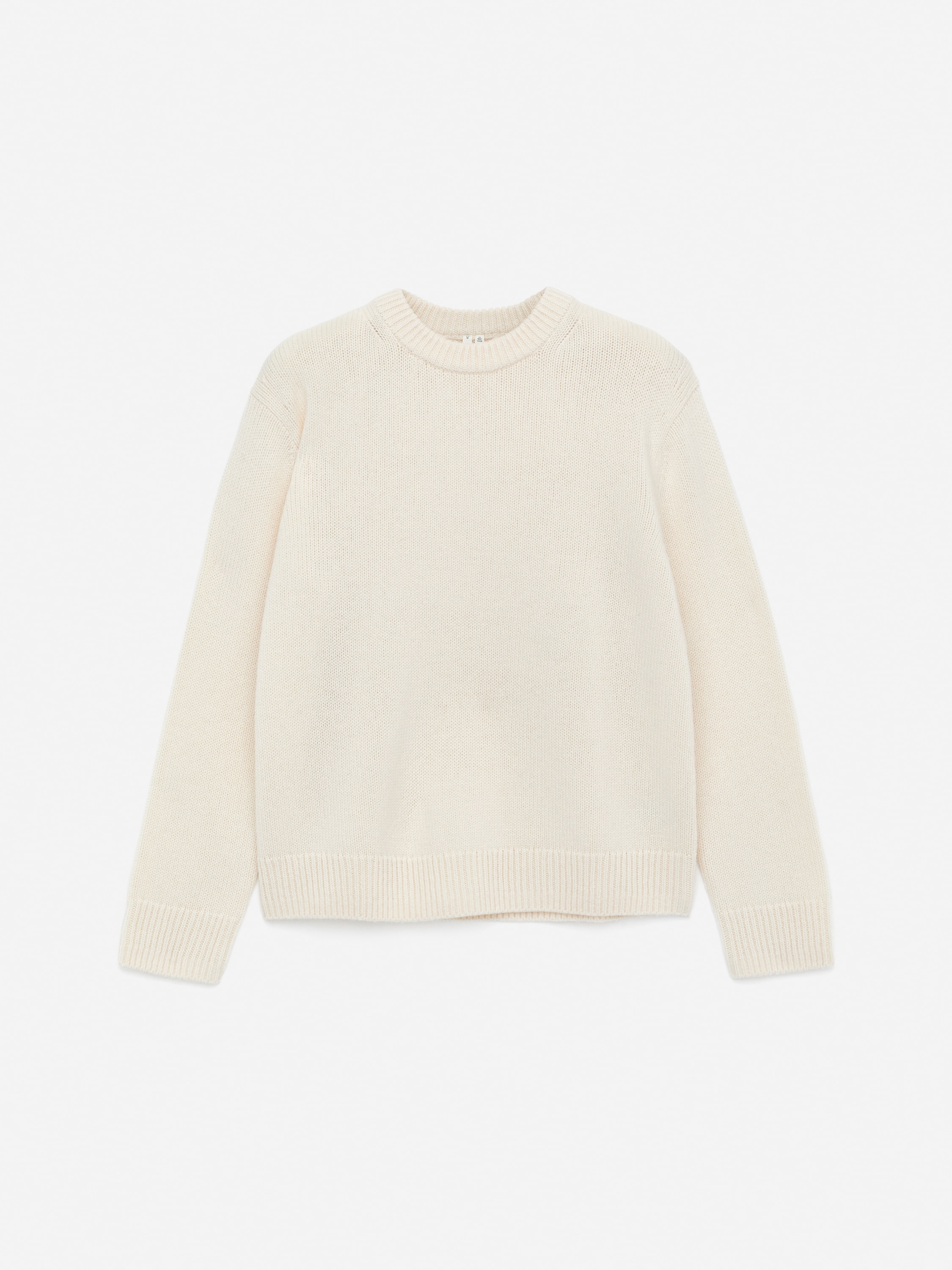 Jersey de lana de punto grueso - Blanco roto/Gris claro jaspeado/Azul oscuro/Carbón jaspeado/Burdeos/Beige jaspeado/Marrón oscuro/Azul medio