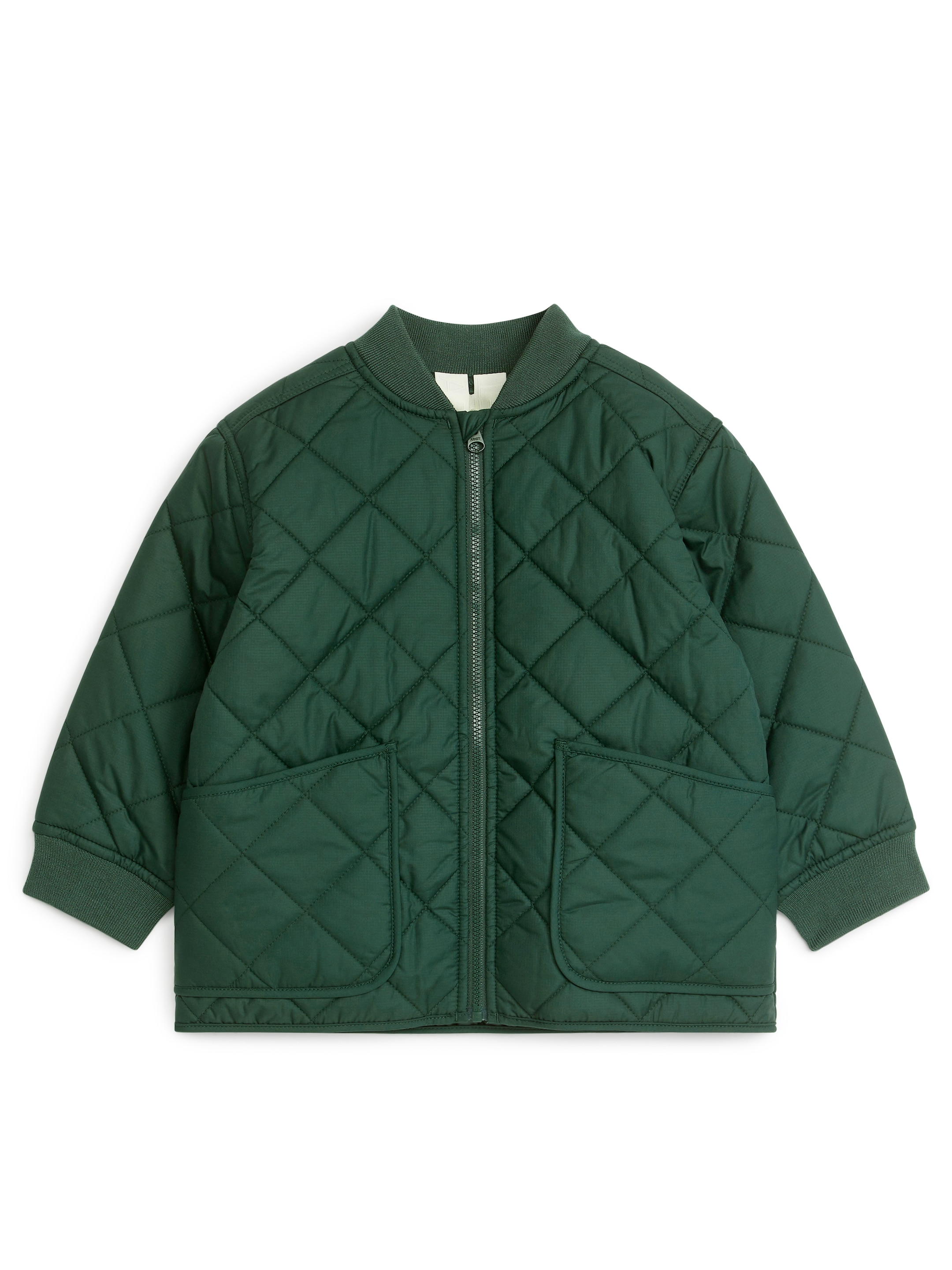 Quiltad jacka - Mörkgrön - Regular fit - Children - StillMedia/DescriptiveStillLife - 1