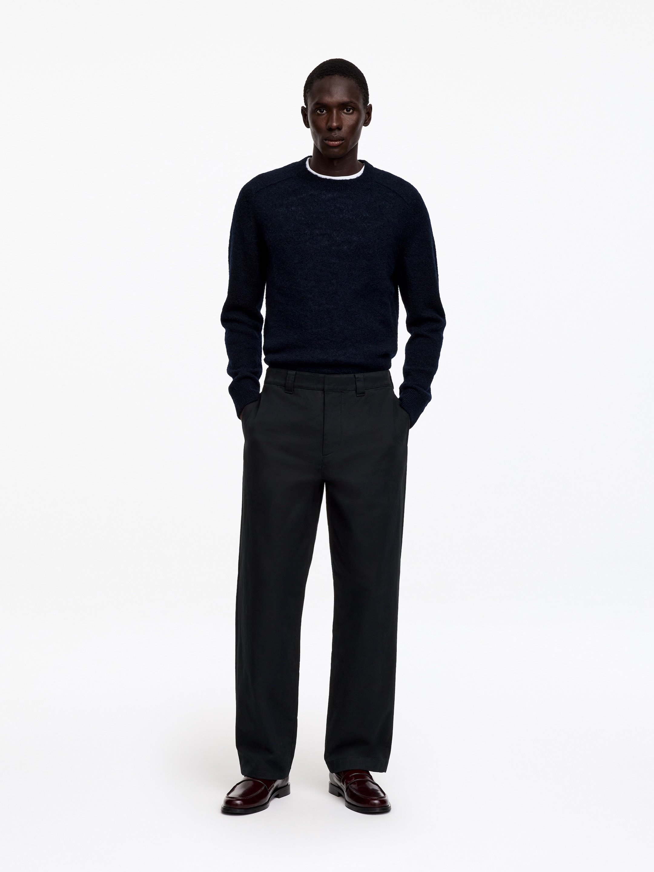 Wide-Fit Workwear Chinos-Black-20135