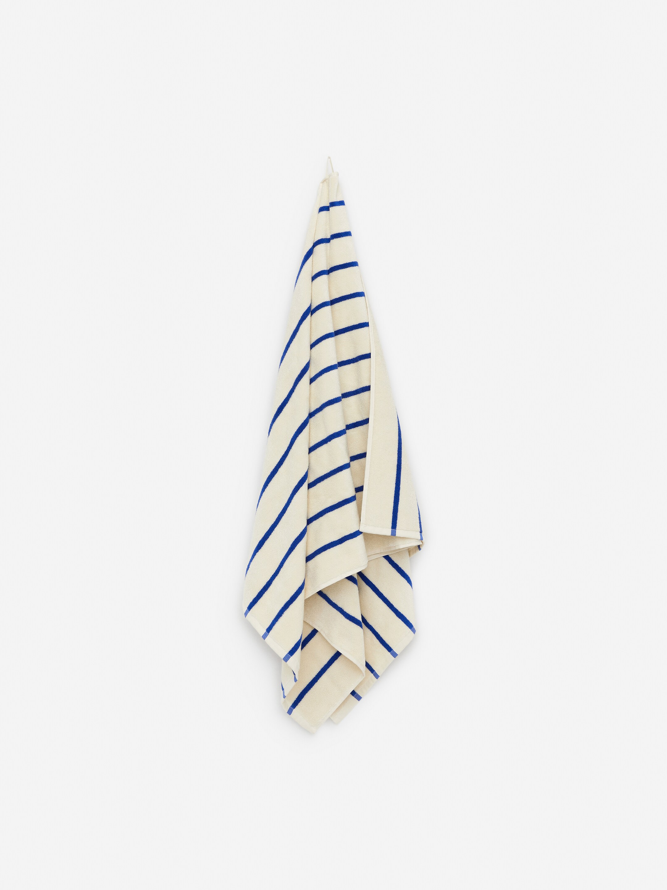 Zobacz większy obraz: Bath Towel 80 x 165 cm - Złamana biel/Niebieski - HOME | H&M PL 3