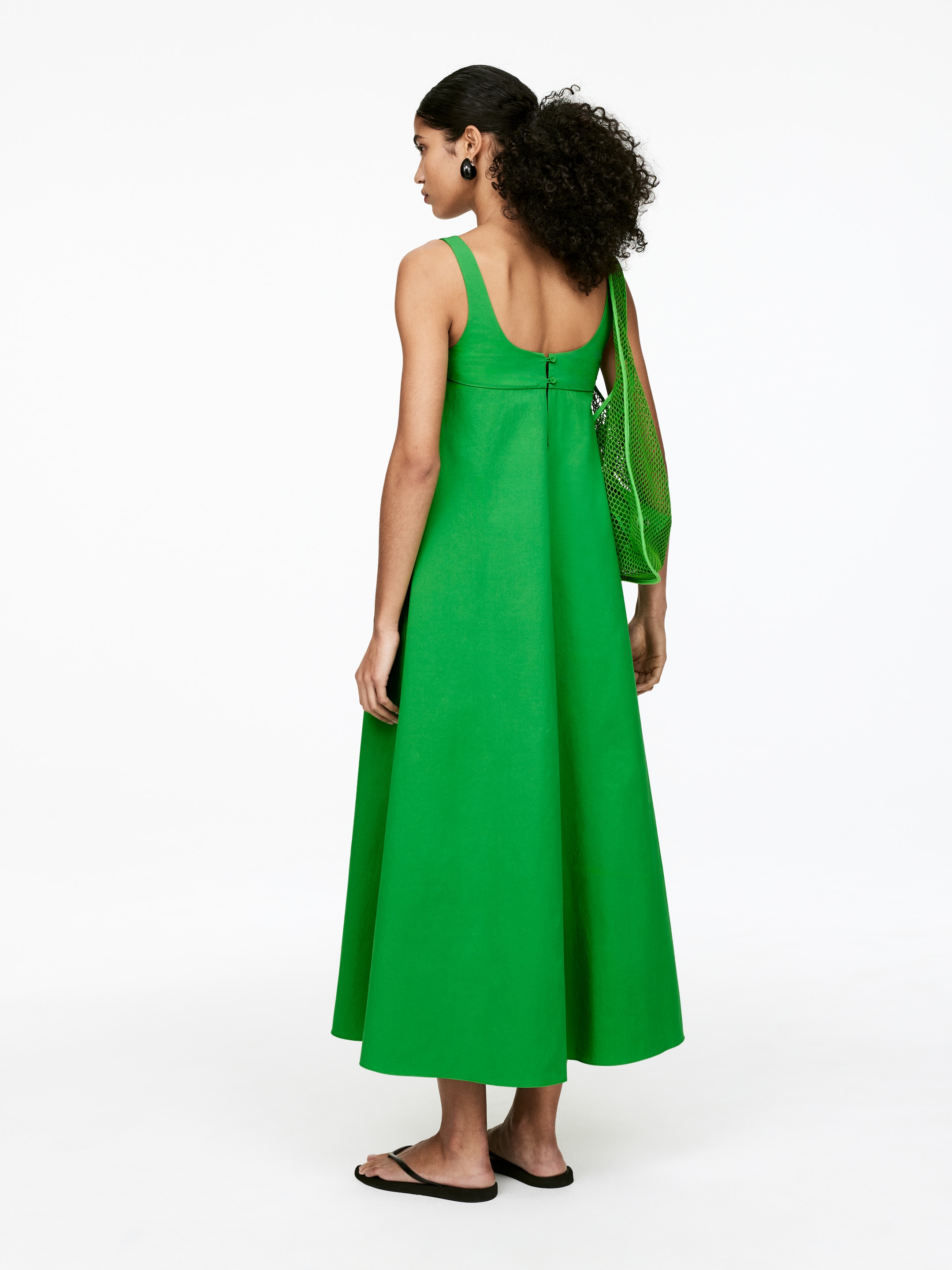 Zobrazit větší obrázek: Maxi šaty z bavlny - Green - ŽENY | H&M CZ 3