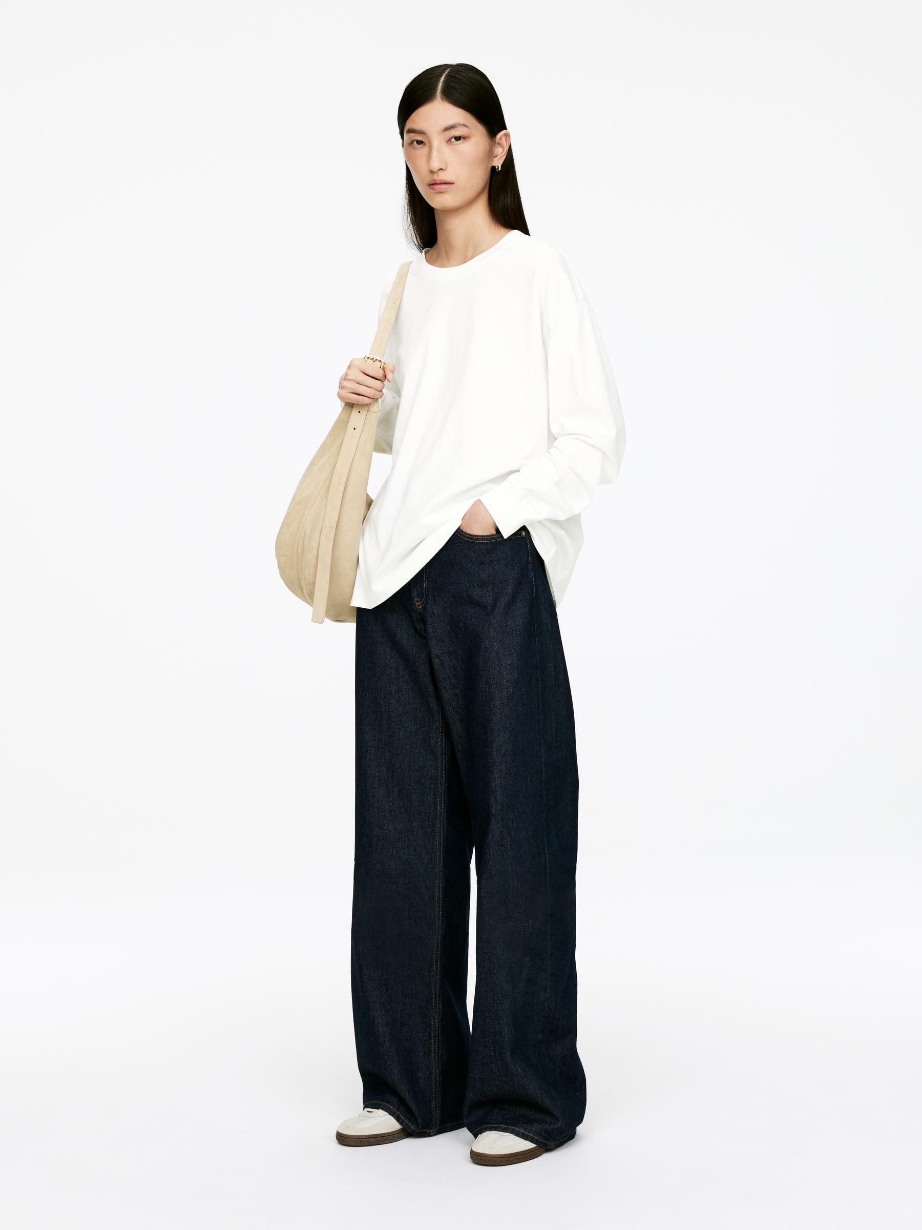 Long-Sleeved T-Shirt - White - Regular fit - Women - StillMedia/Lookbook - 5