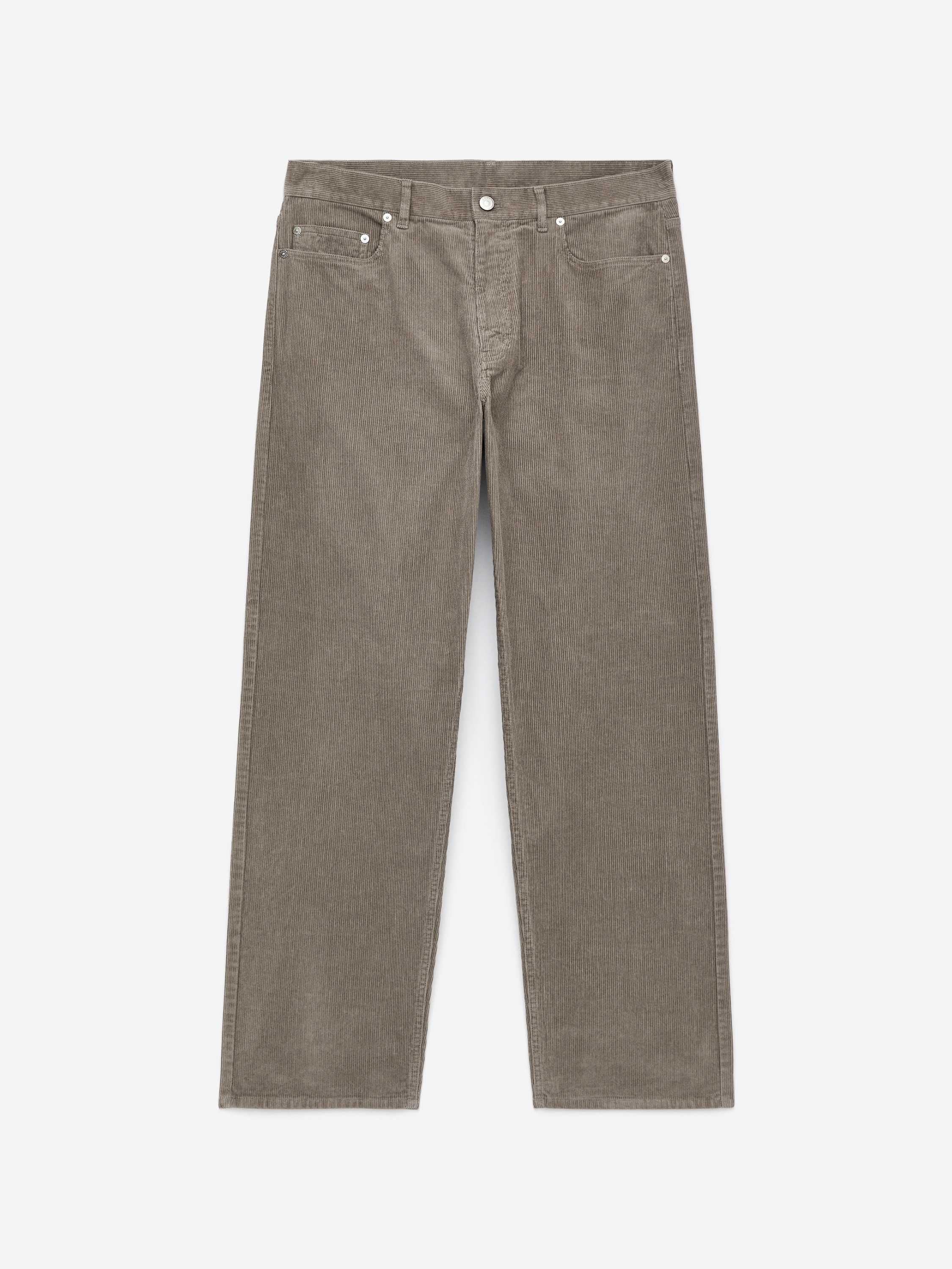 Pantalon en velours côtelé AMPLE - Taupe clair/Marron/Noir