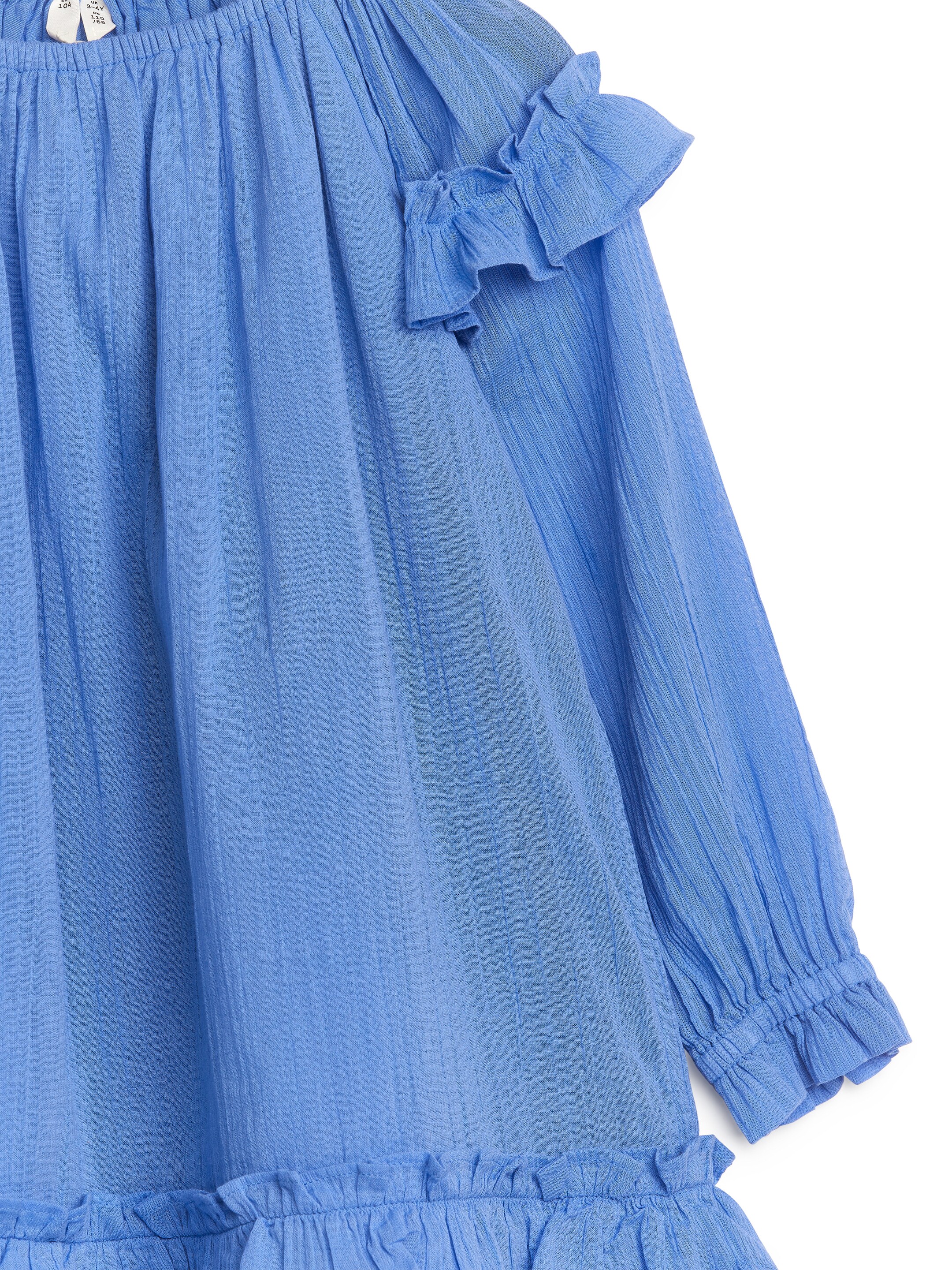 Ingrandisci l'immagine: Frill Crepe Dress - Blue - BAMBINO | H&M CH 3