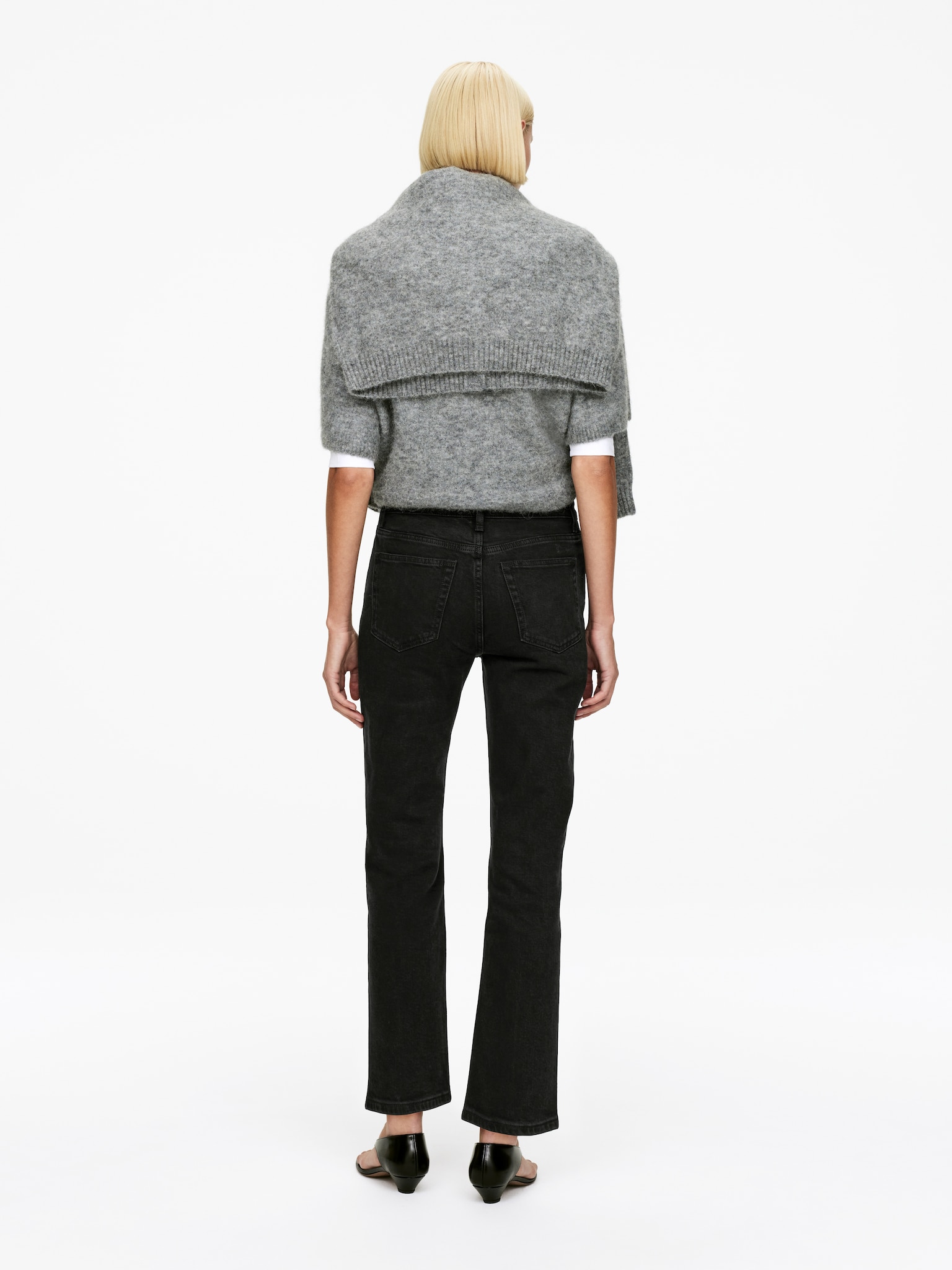 JADE Cropped Slim Jeans - Verwaschenes Schwarz/Dunkelrot/Blau/Schwarz/Dunkelblau/Weiß/Dunkelblau/Mittelblau/Dunkelblau - 4