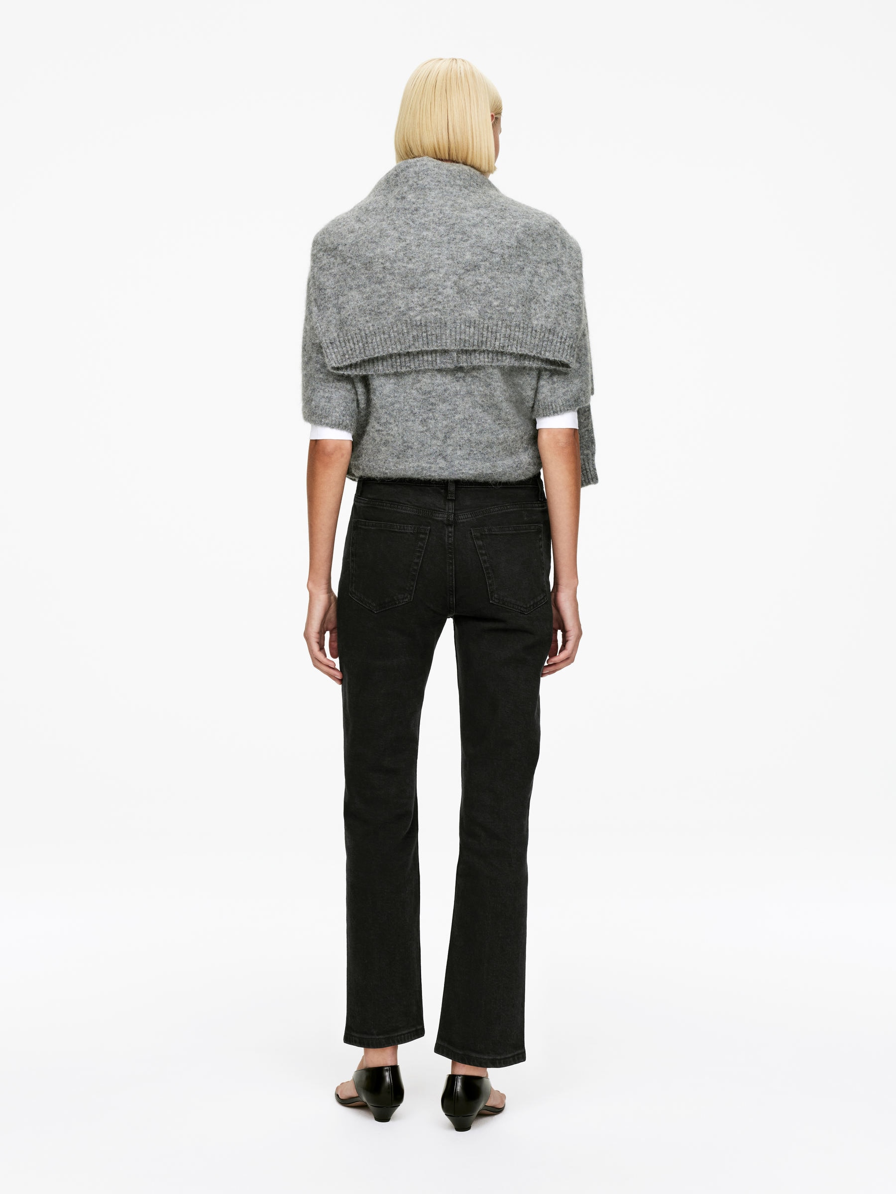 Vaqueros slim JADE CROPPED - Negro lavado - Corte ajustado - Women - StillMedia/Lookbook - 4