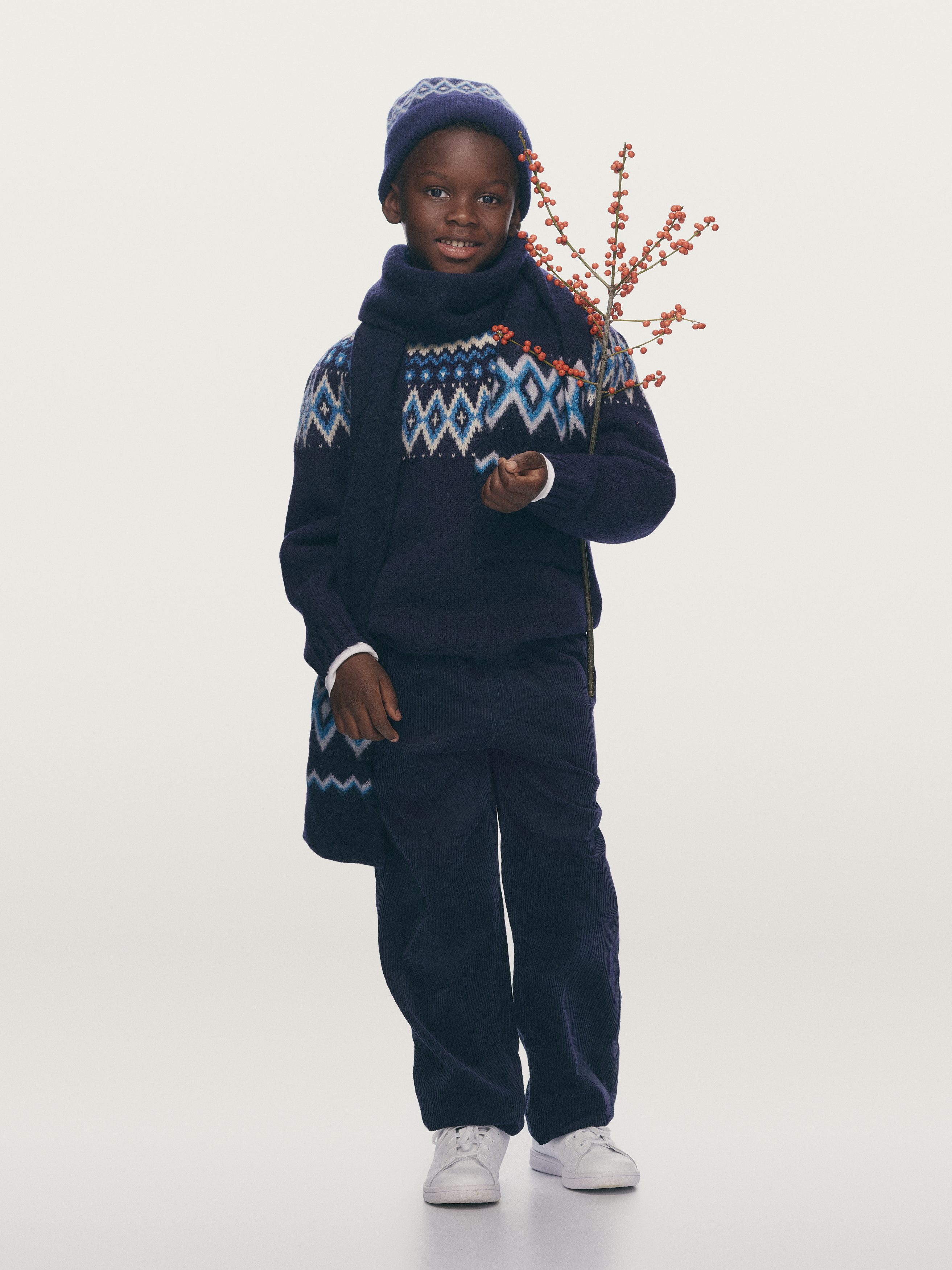 Cordhose - Dunkelblau - Loose Fit - Children - StillMedia/Environmental - 1