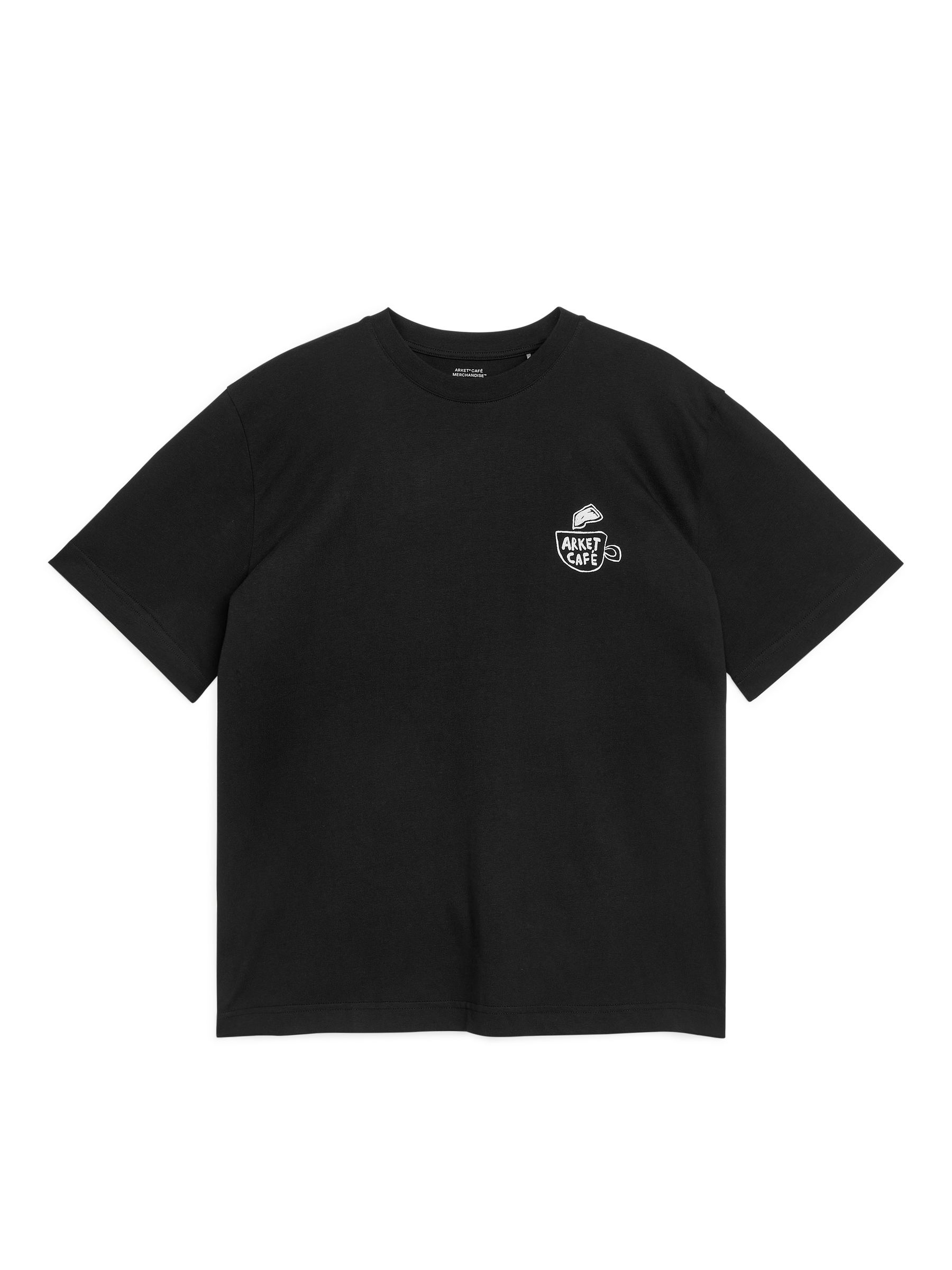 T-Shirt ARKET CAFÉ - Schwarz - Regular Fit - Café - StillMedia/DescriptiveStillLife - 2