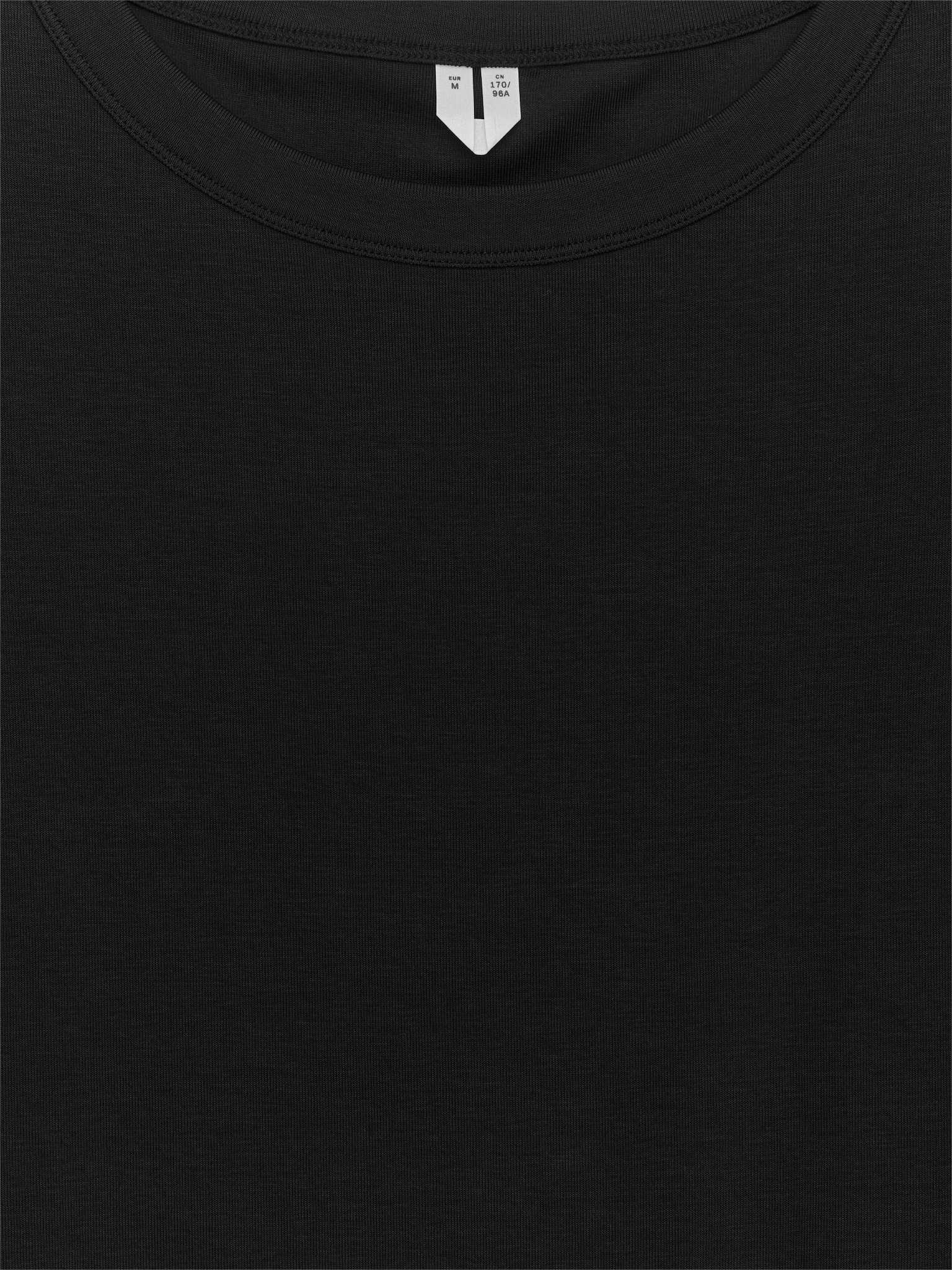Rib Long-Sleeve Top - Black/Dark Brown - 3