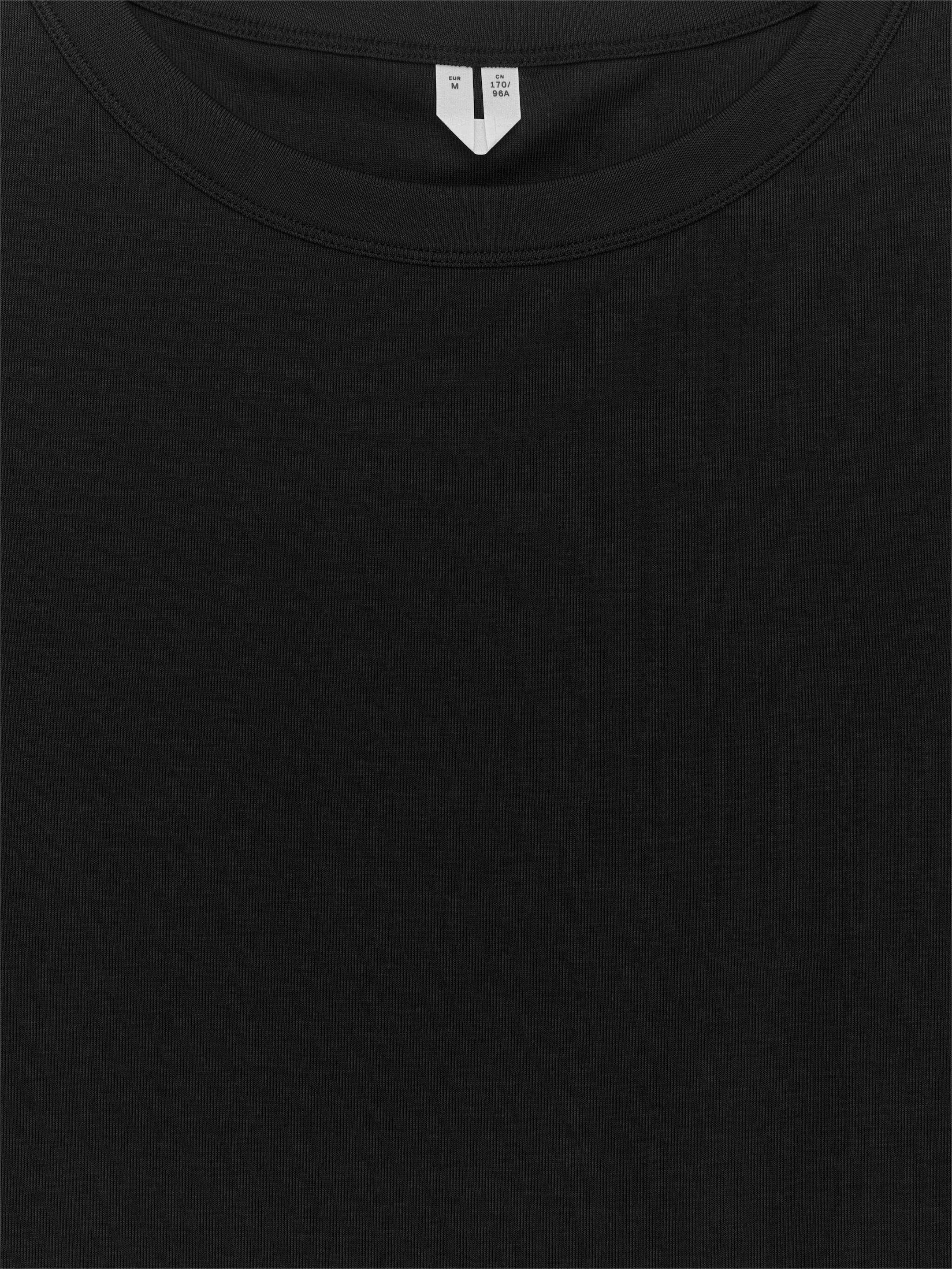 Rib Long-Sleeve Top - Black - Slim fit - Women - StillMedia/DescriptiveDetail - 2