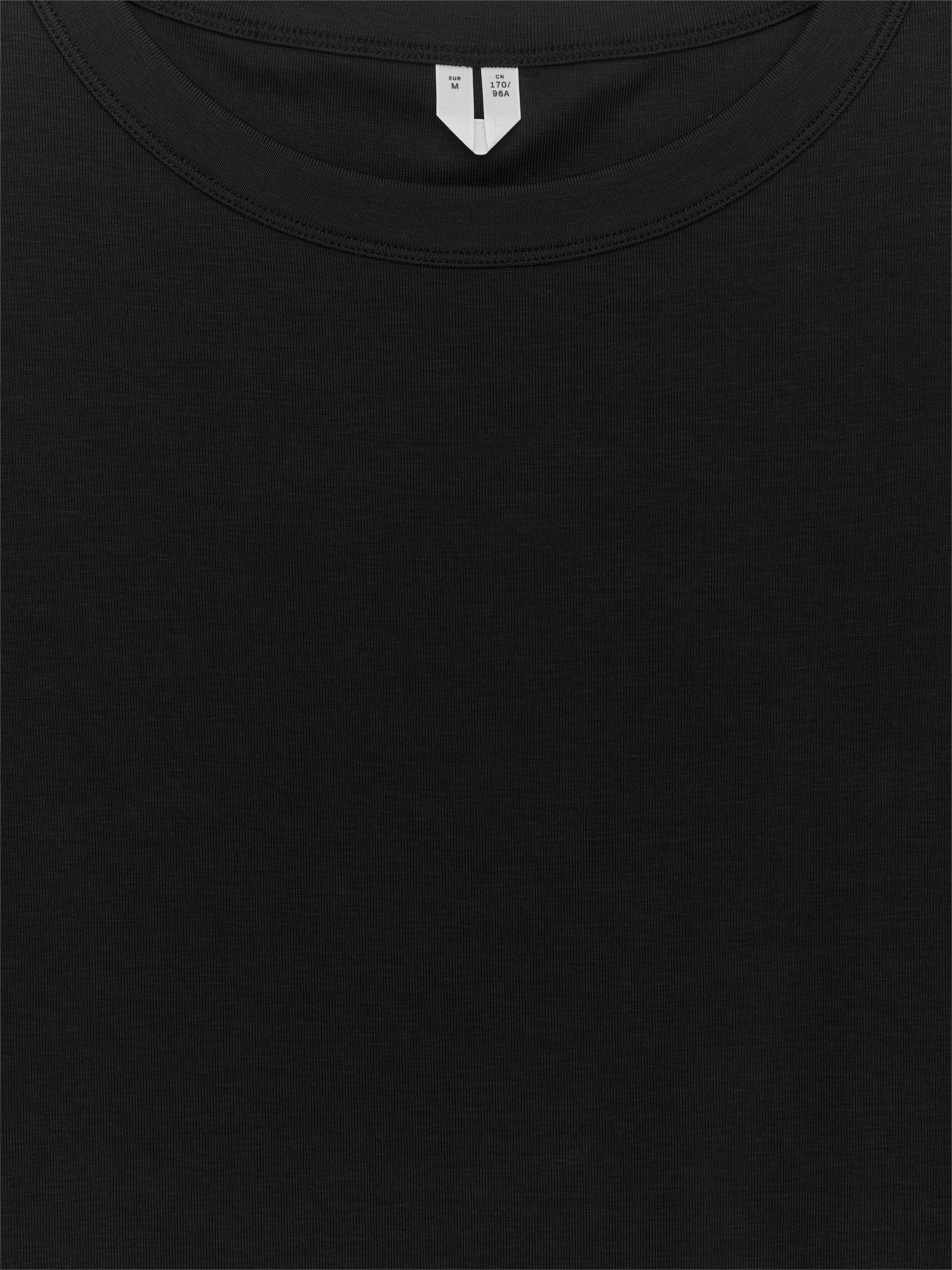 Rib Long-Sleeve Top - Black - Slim fit - Women - StillMedia/DescriptiveDetail - 2