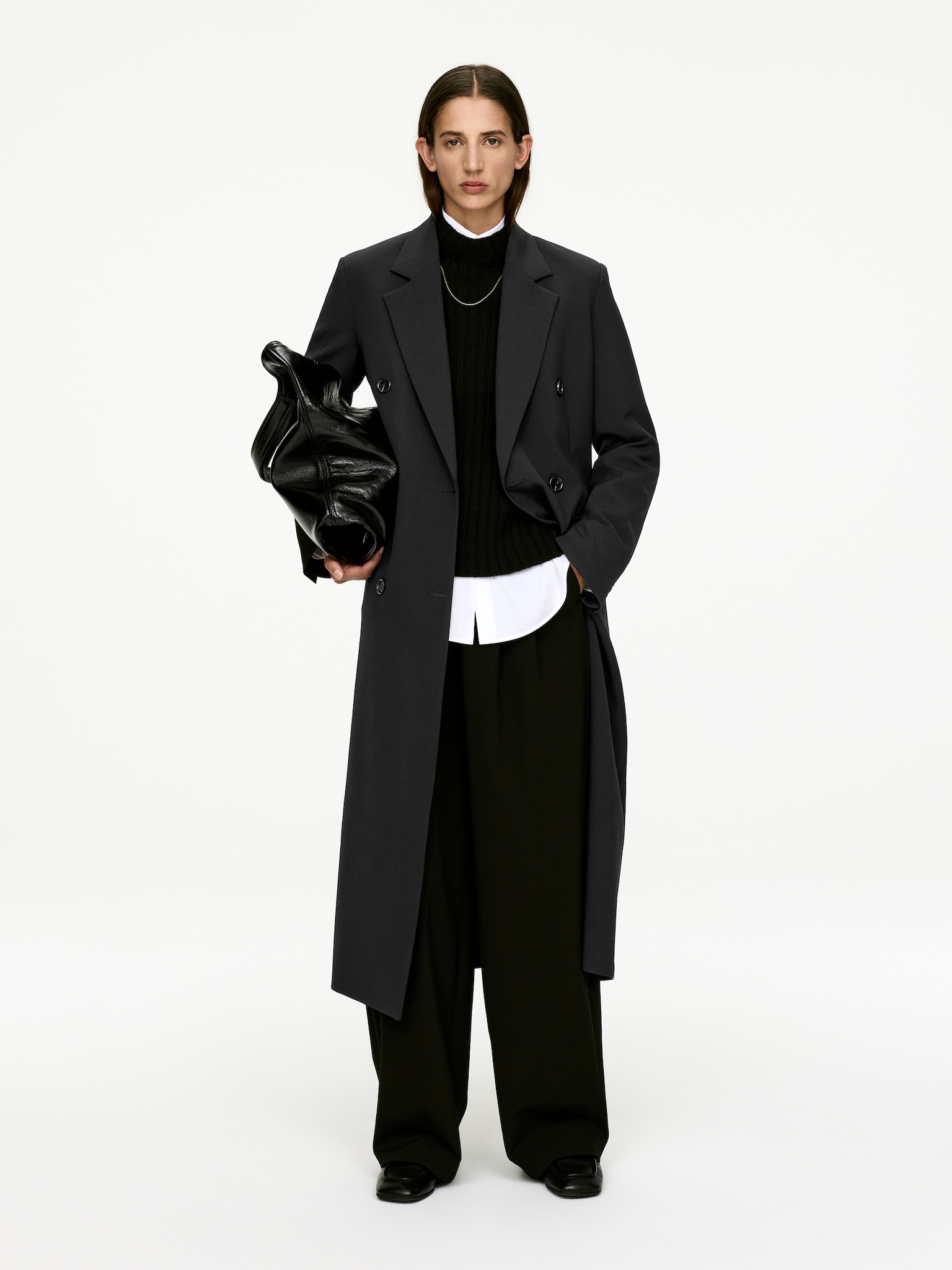 Abrigo slim - Negro
