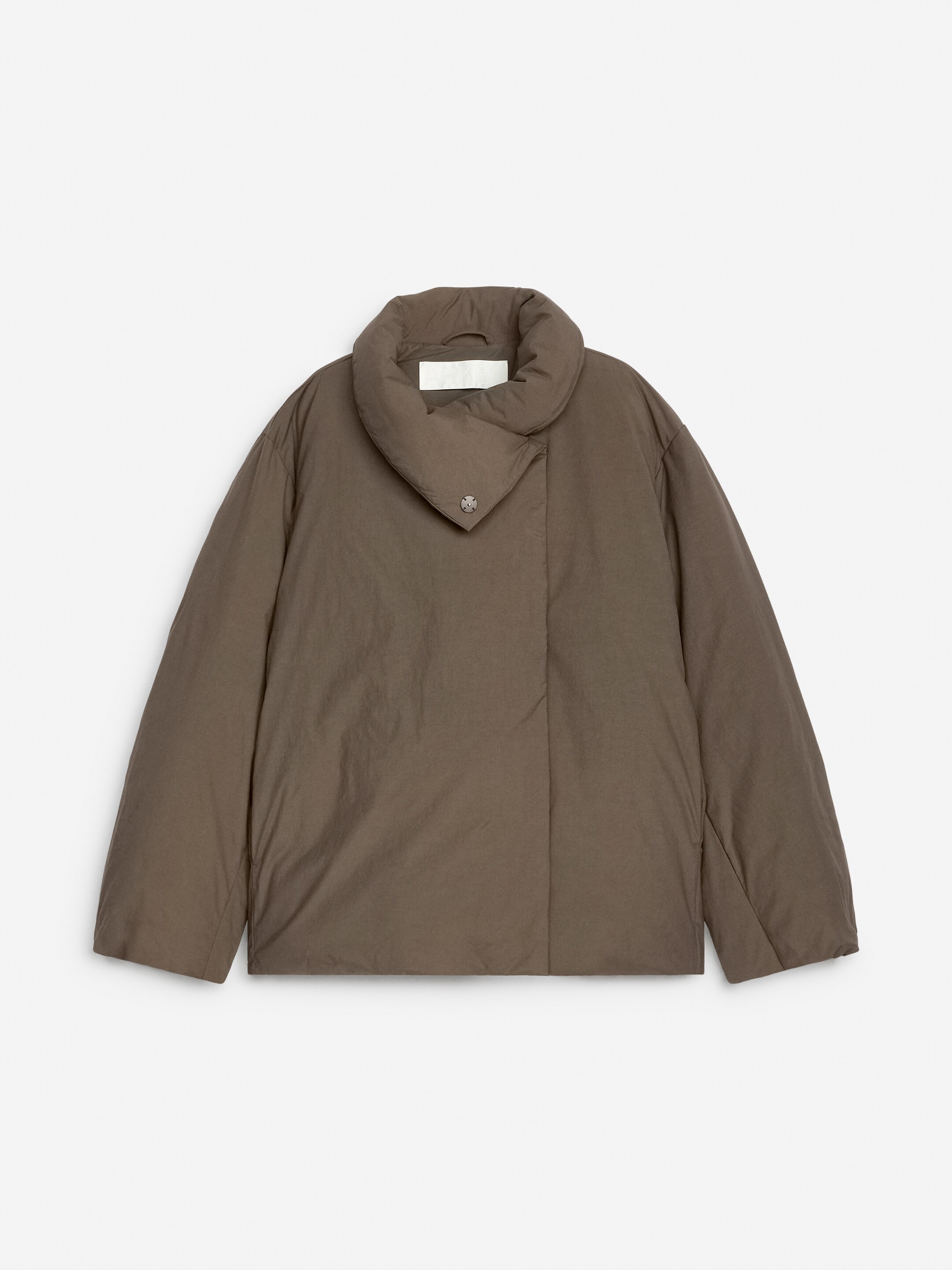 Zobraziť väčší obrázok: Recyklovaná páperová bunda s vysokým golierom - Dark Mole - ŽENY | H&M SK 2