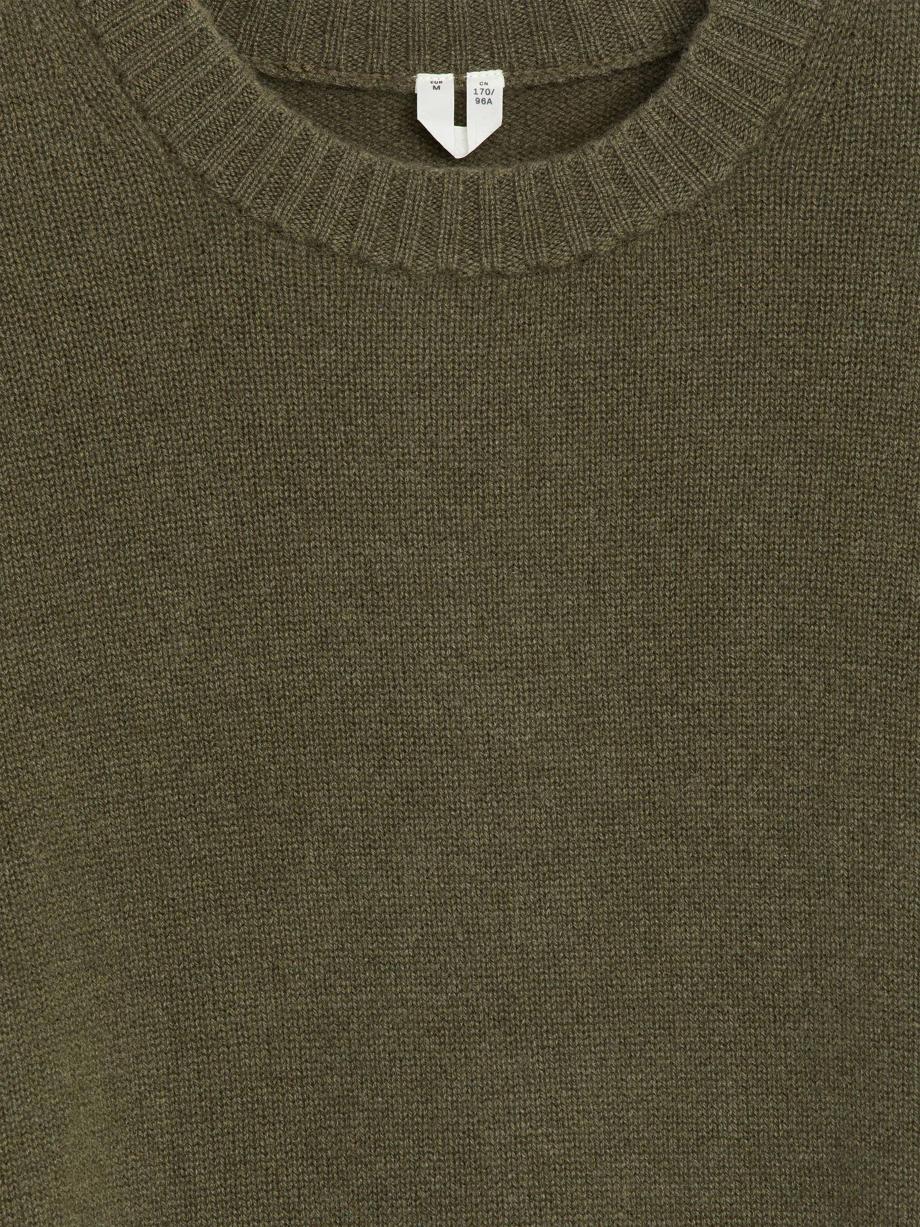 Relaxed Cashmere-Wool Jumper - Khaki Green - Loose fit - Women - StillMedia/DescriptiveDetail - 2