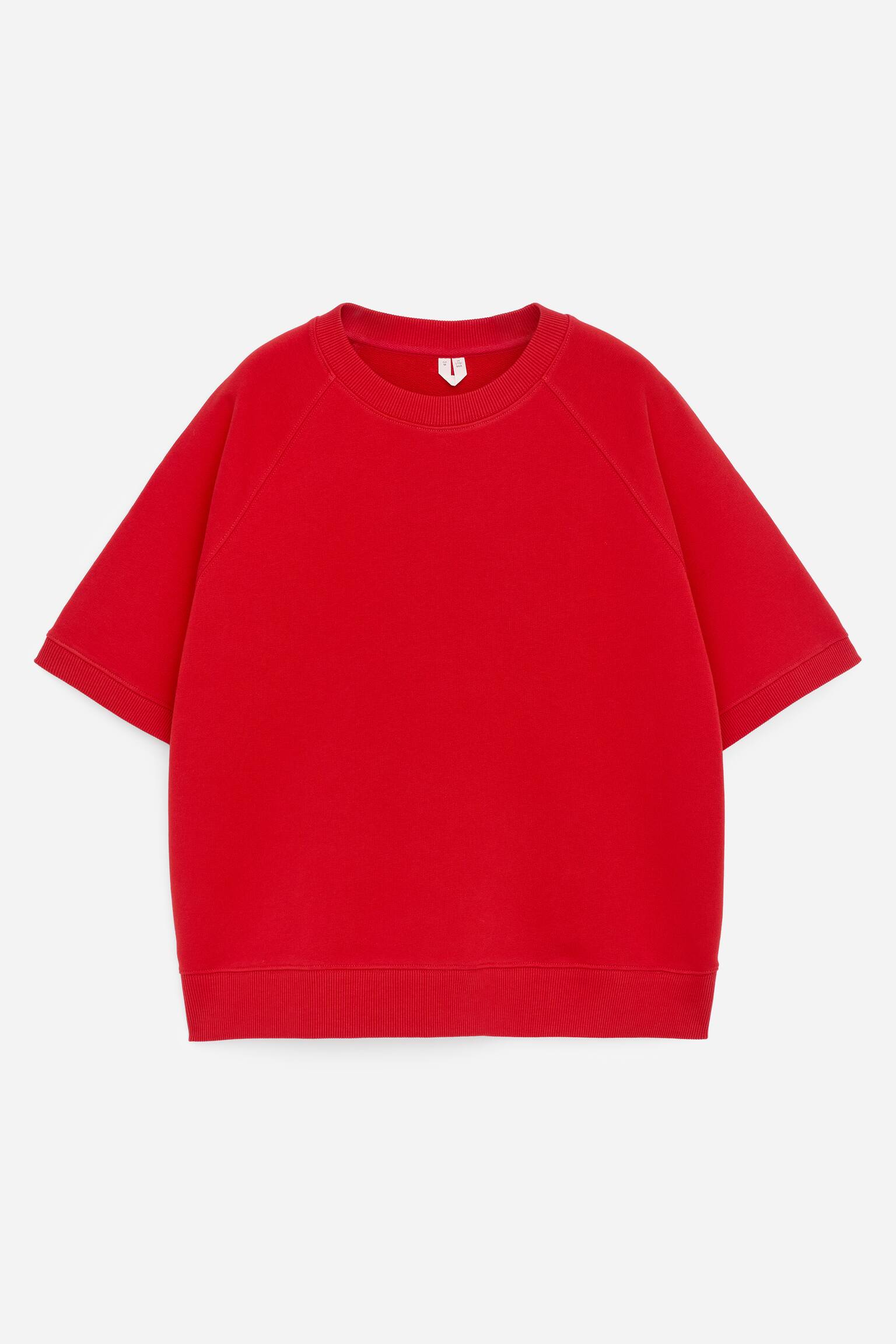 French Terry Sweatshirt - Red/Grijs gemêleerd - 2