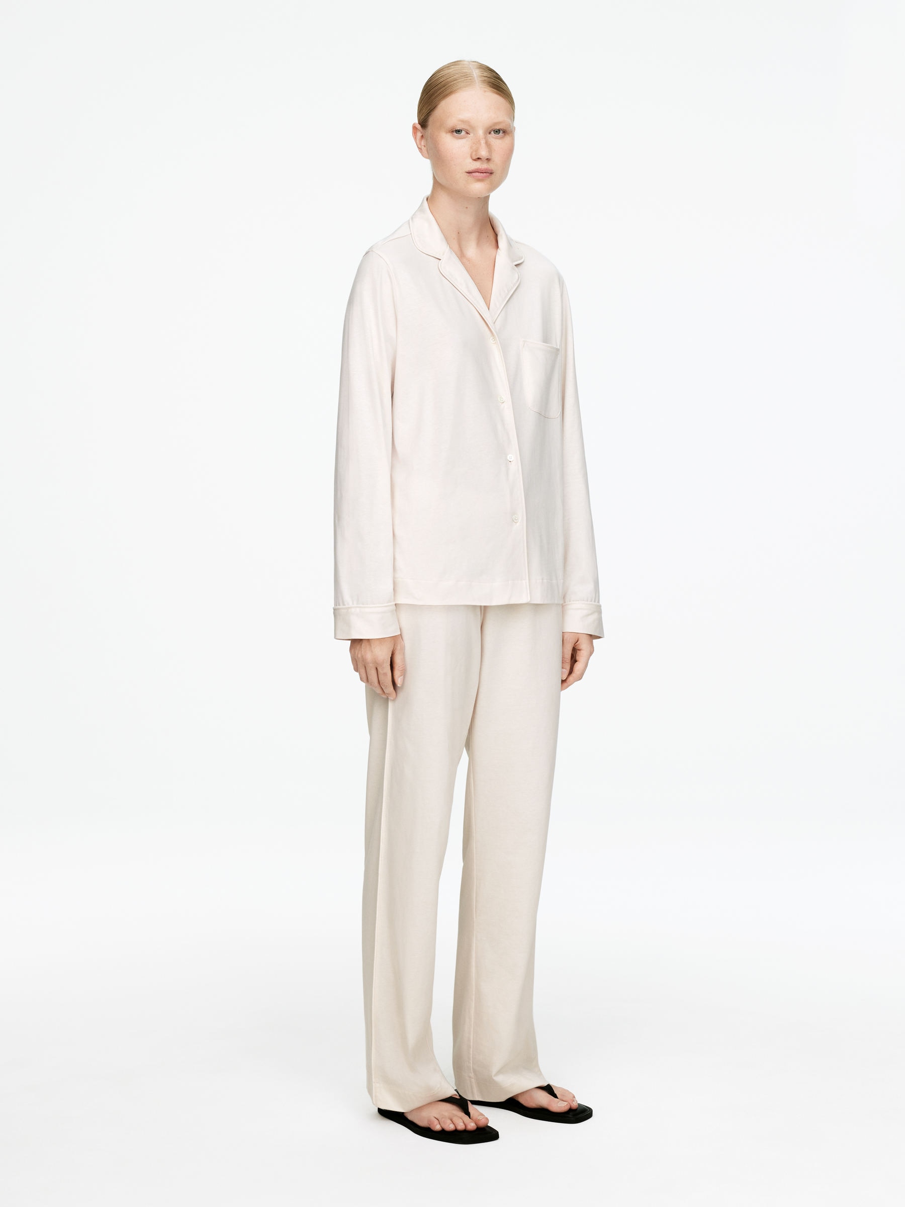 Cotton Shirt - Beige - Regular fit - Women - StillMedia/Lookbook - 3