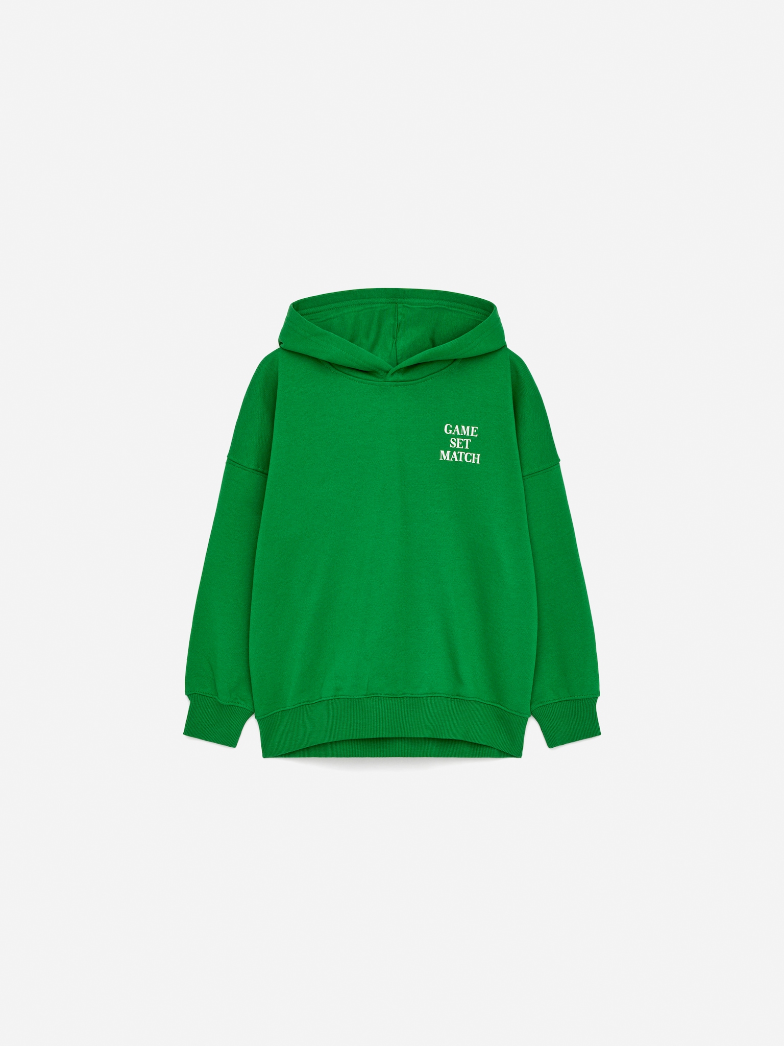 Schweres Kapuzensweatshirt - Grün/Dunkelgrün/Knallblau/Dunkelblau