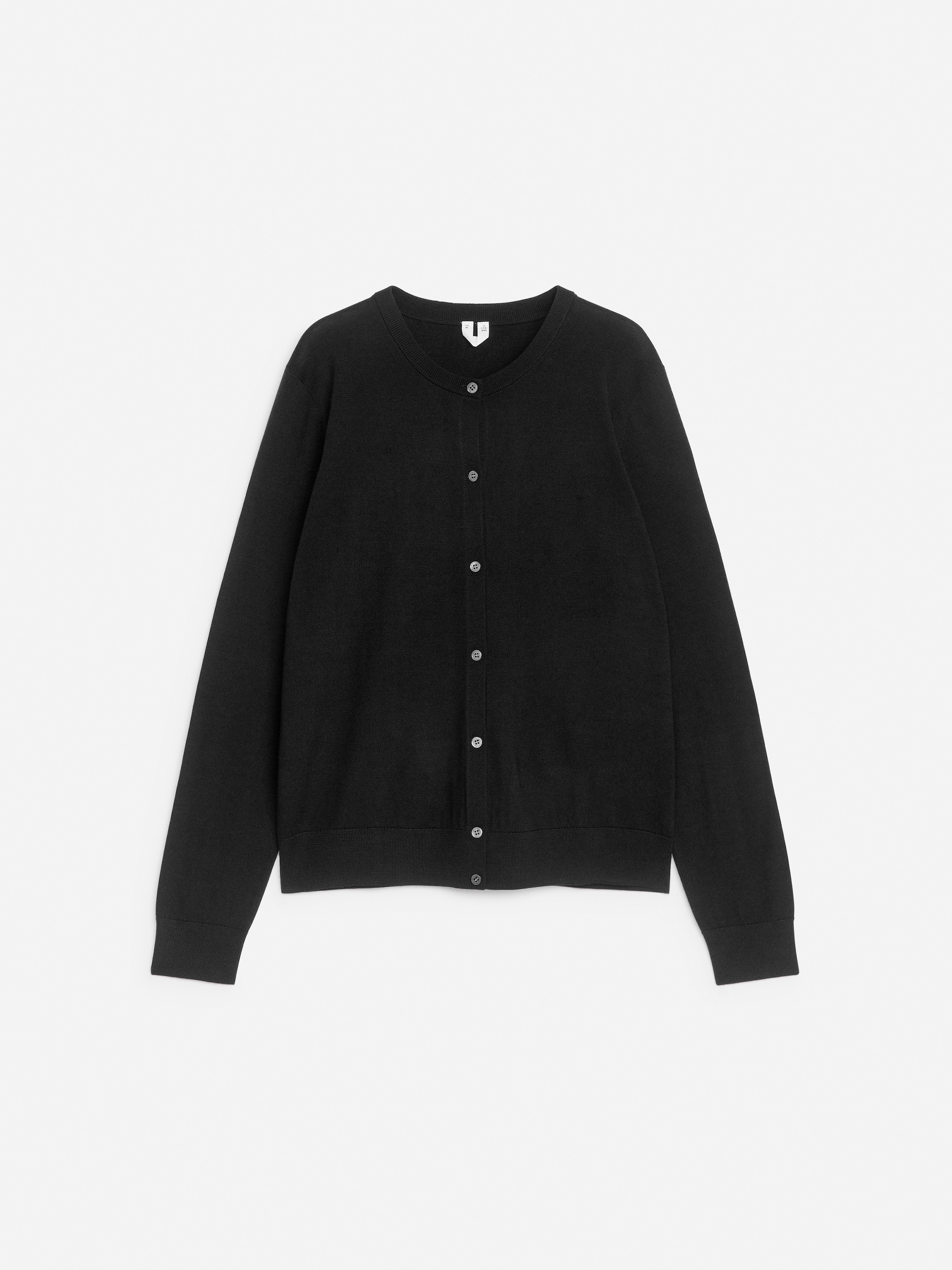 Visa större bild: Kofta i merinoull - Svart - DAM | H&M SE 1
