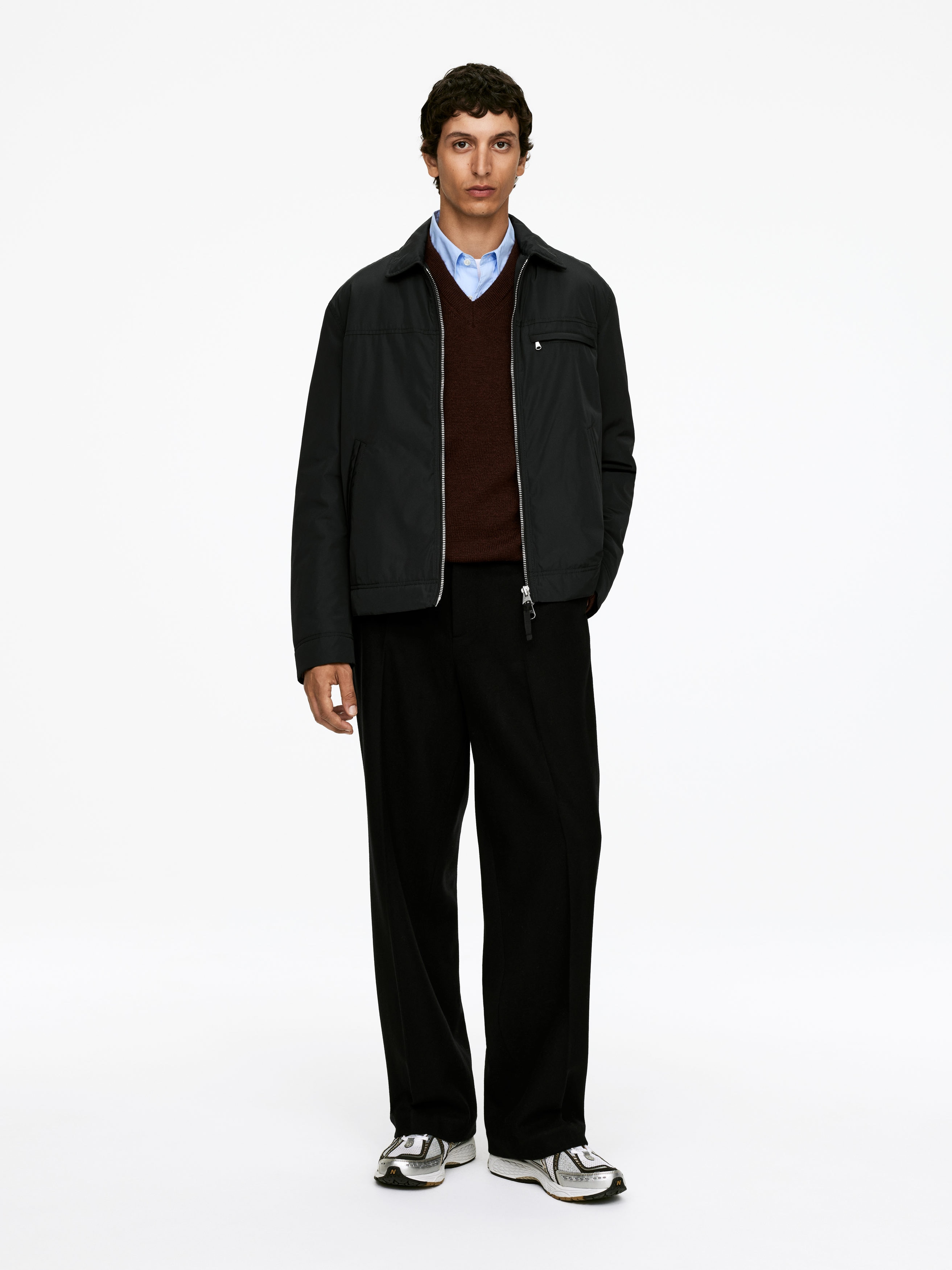 Kastige Nylonjacke - Schwarz - Relaxed Fit - Men - StillMedia/Lookbook - 3