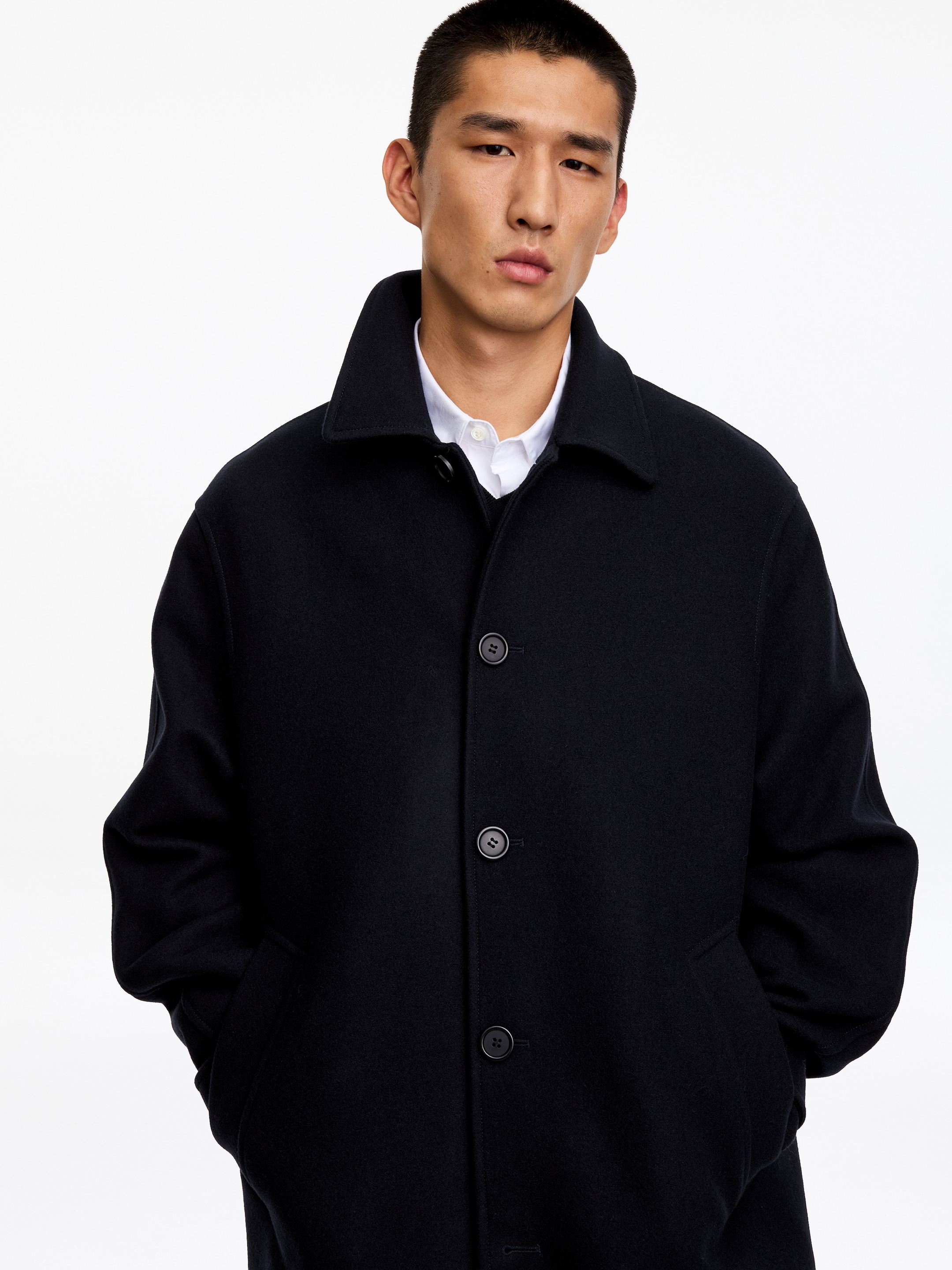 Abrigo en mezcla de lana - Azul - Corte relajado - men - StillMedia/Lookbook - 5
