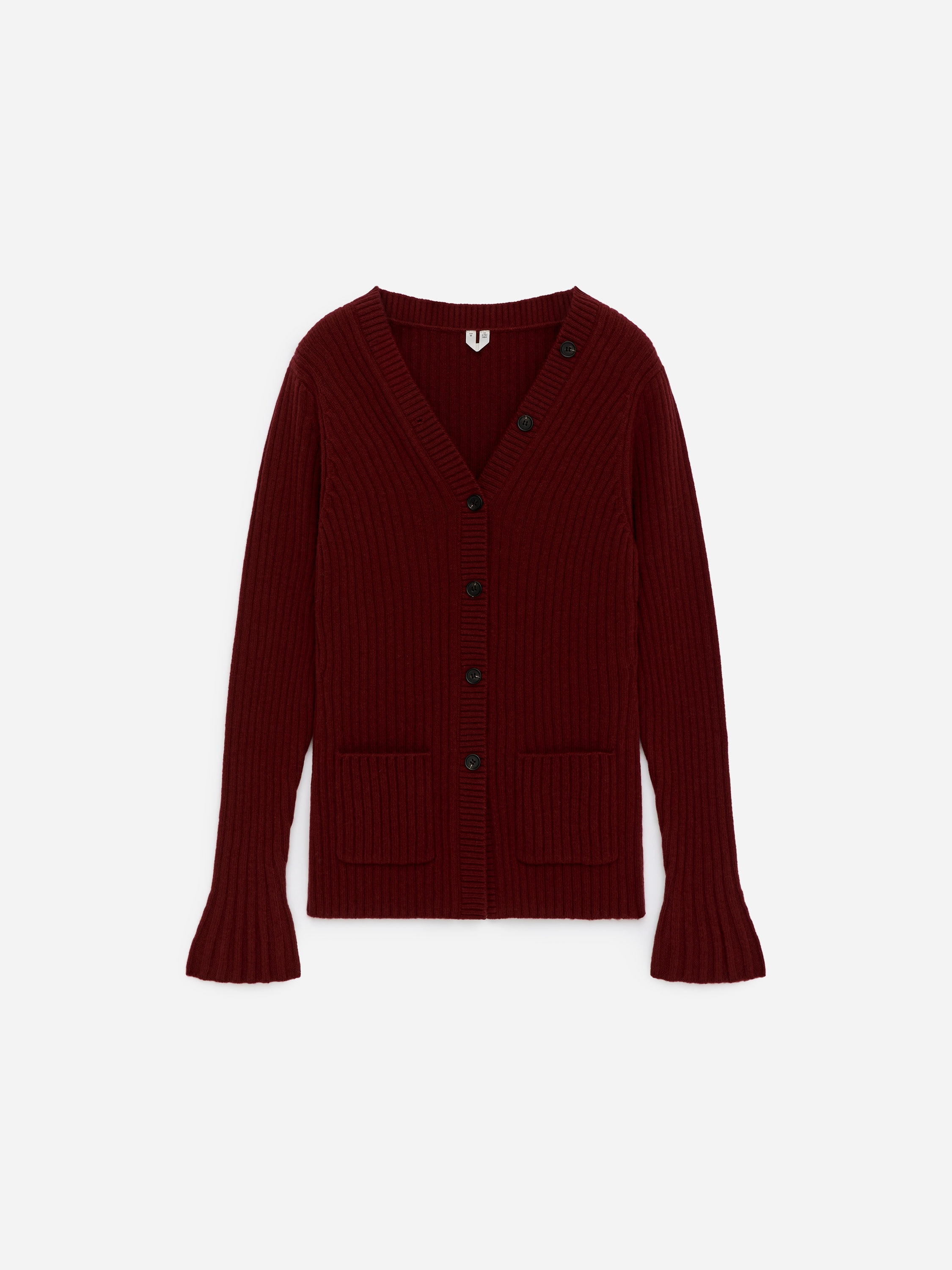 Rib-Knit Cardigan-#633337-17311