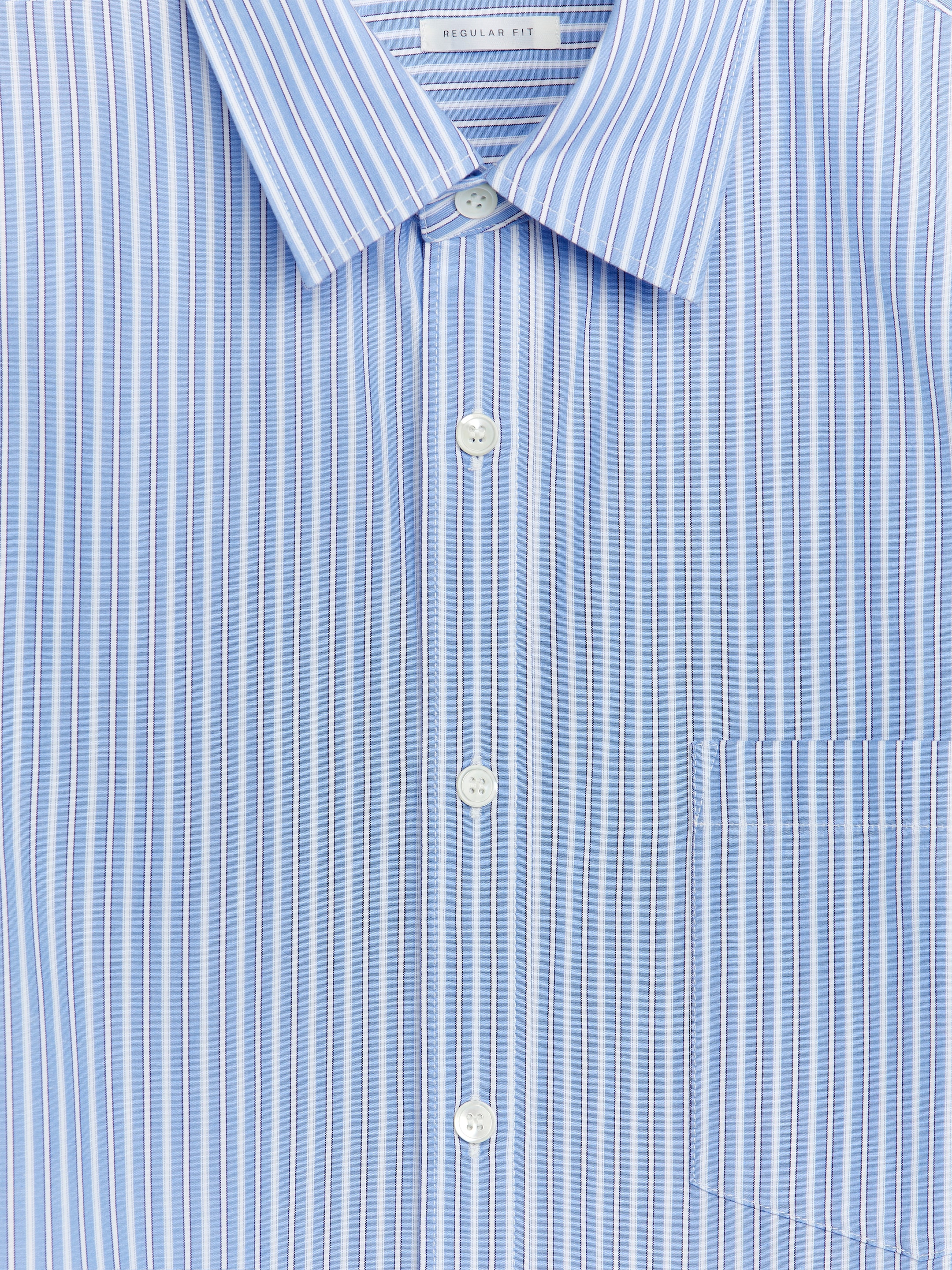 Popeline-Hemd - Blau/Streifen - Regular Fit - Herren - StillMedia/DescriptiveDetail - 2