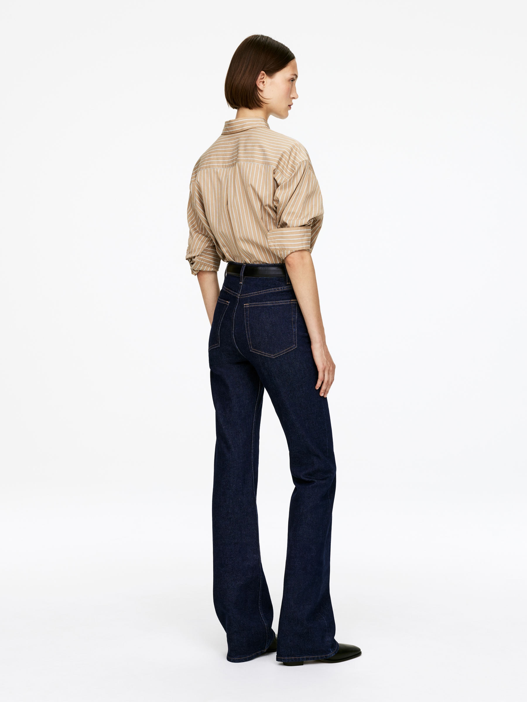 RAIN High Flared Jeans - Dark Blue - Slim fit - Women - StillMedia/Lookbook - 6