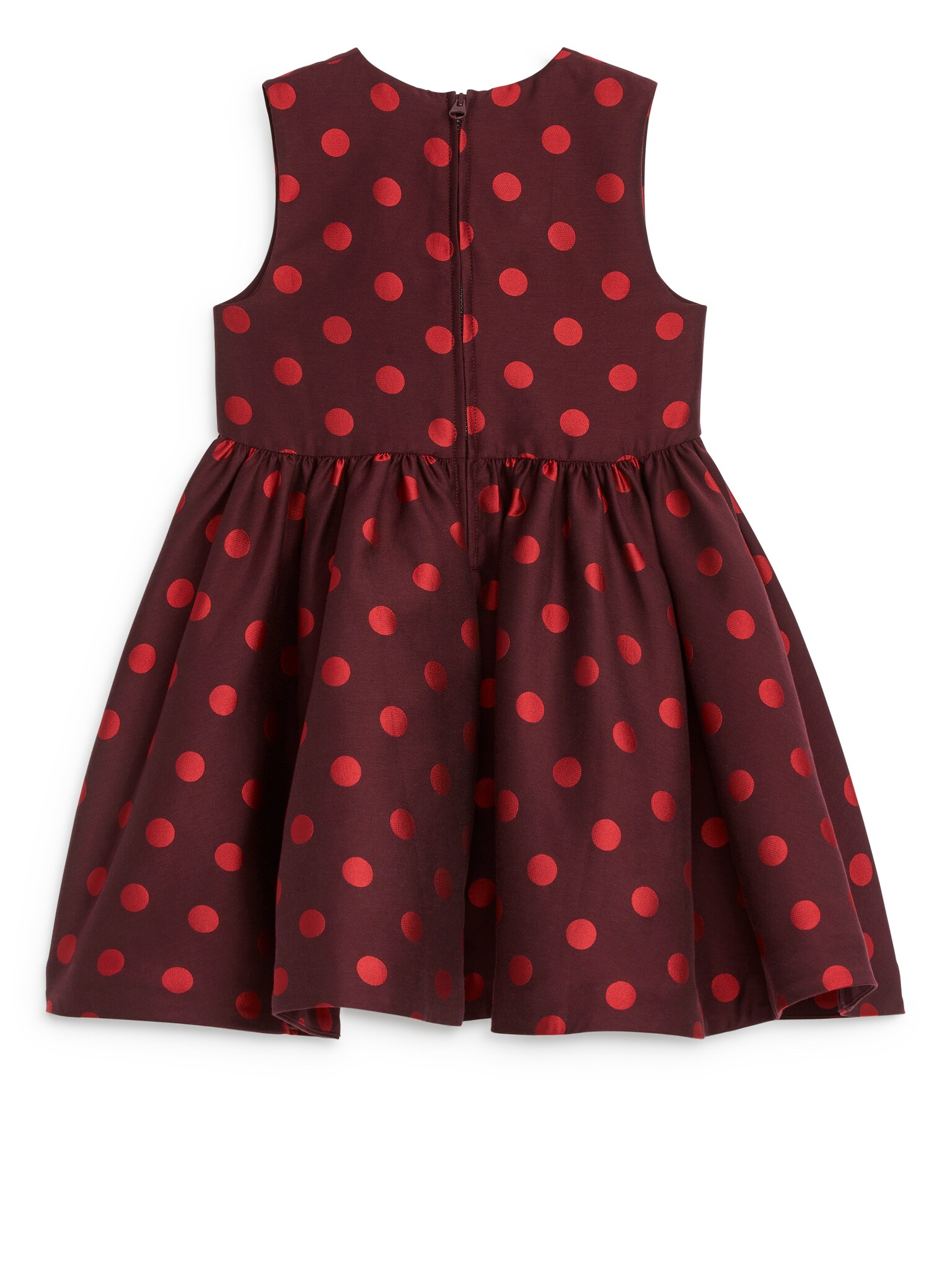 Jacquardkleid - Weinrot - 2