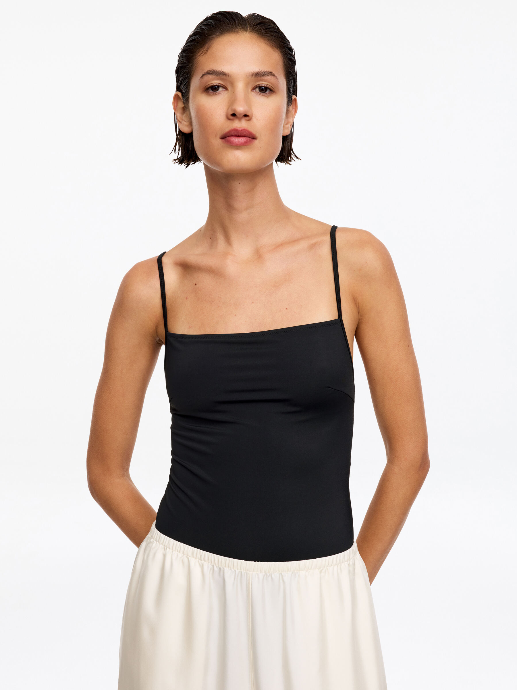 Square-Neck Swimsuit - Black - Women - StillMedia/Lookbook - 4