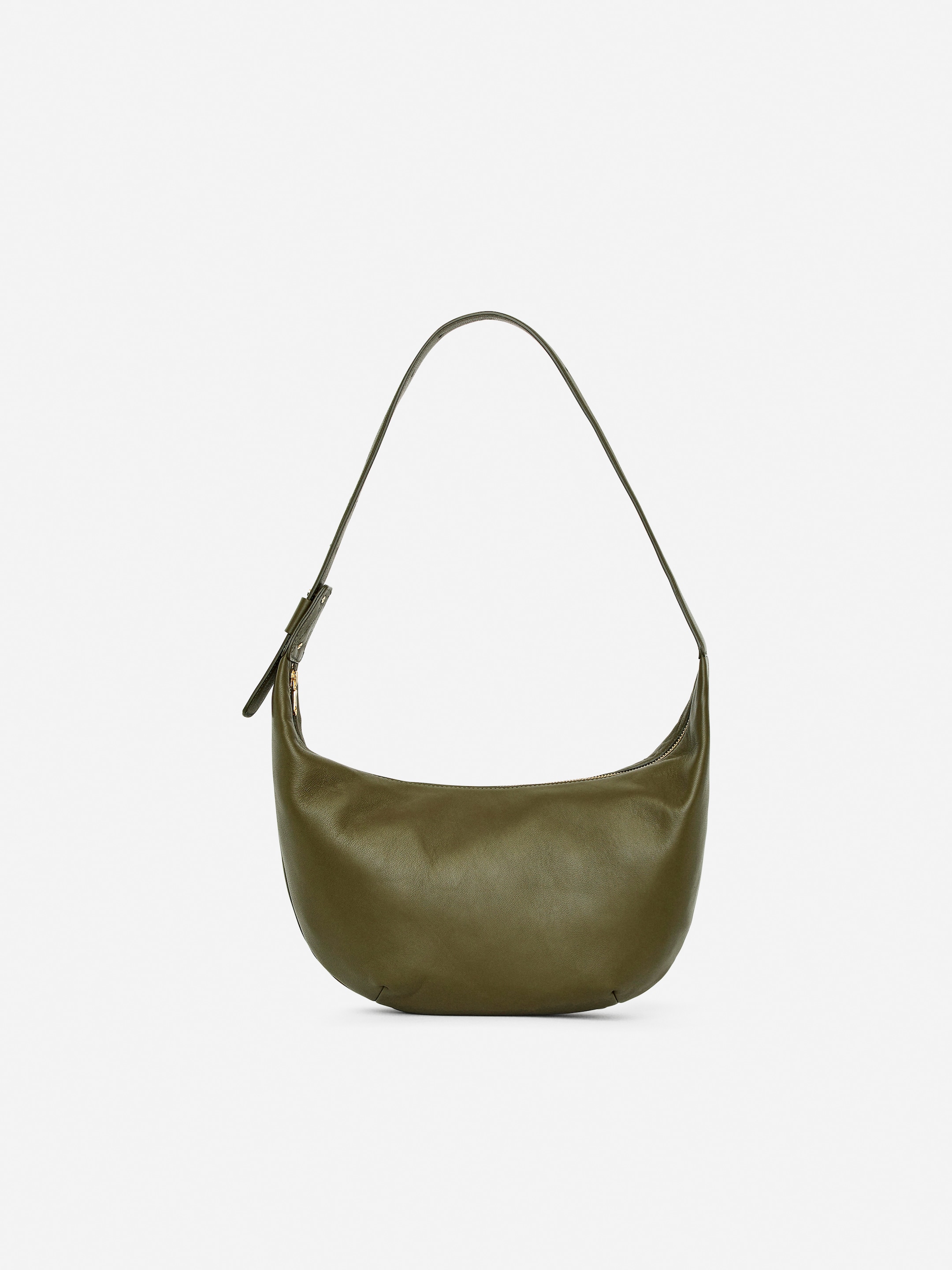 Mittelgroße, geschwungene Schultertasche - Khaki - Women - StillMedia/DescriptiveStillLife - 10