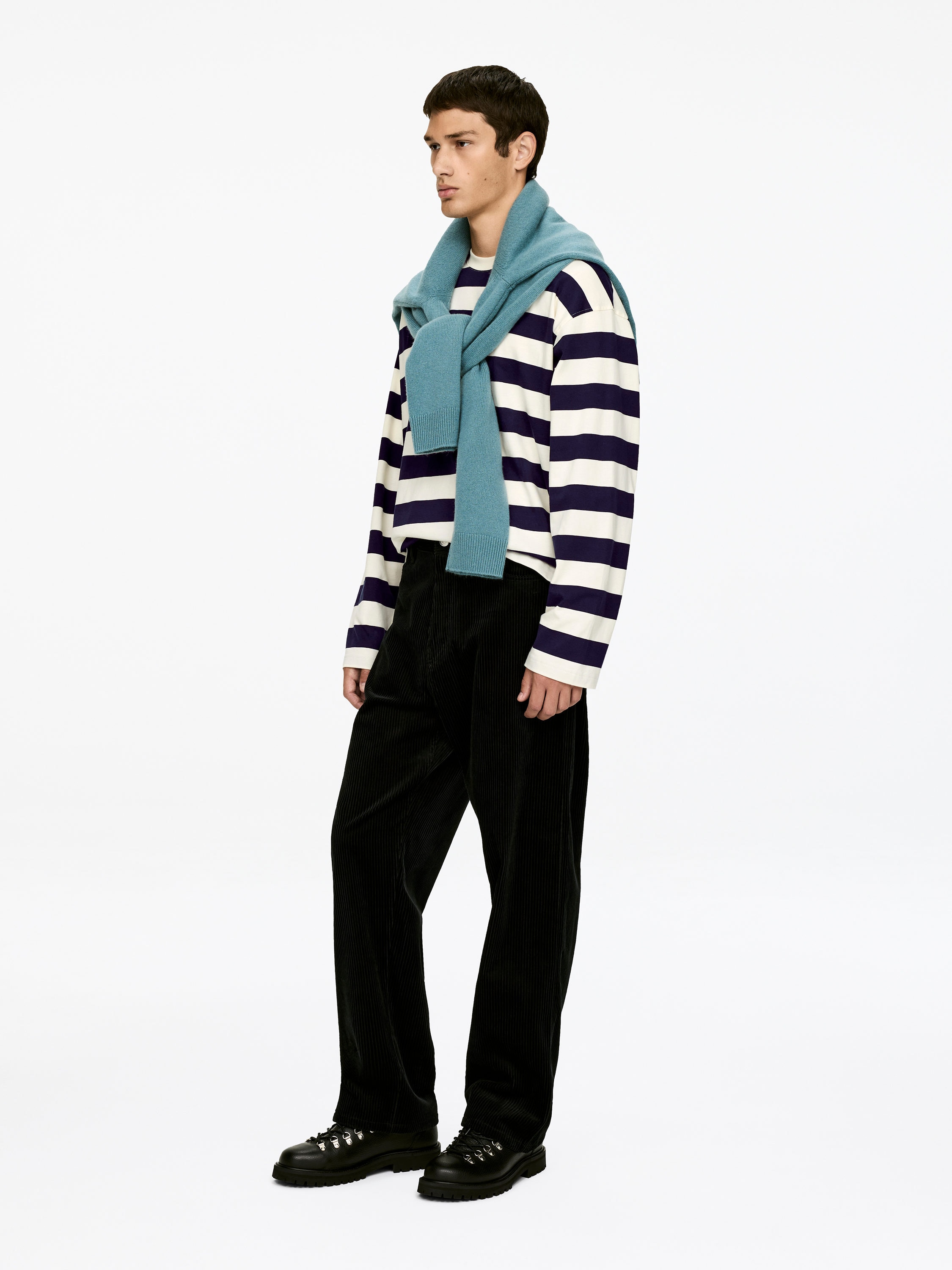 Long-Sleeve T-Shirt - Dark Blue - Regular fit - Men - StillMedia/Lookbook - 3