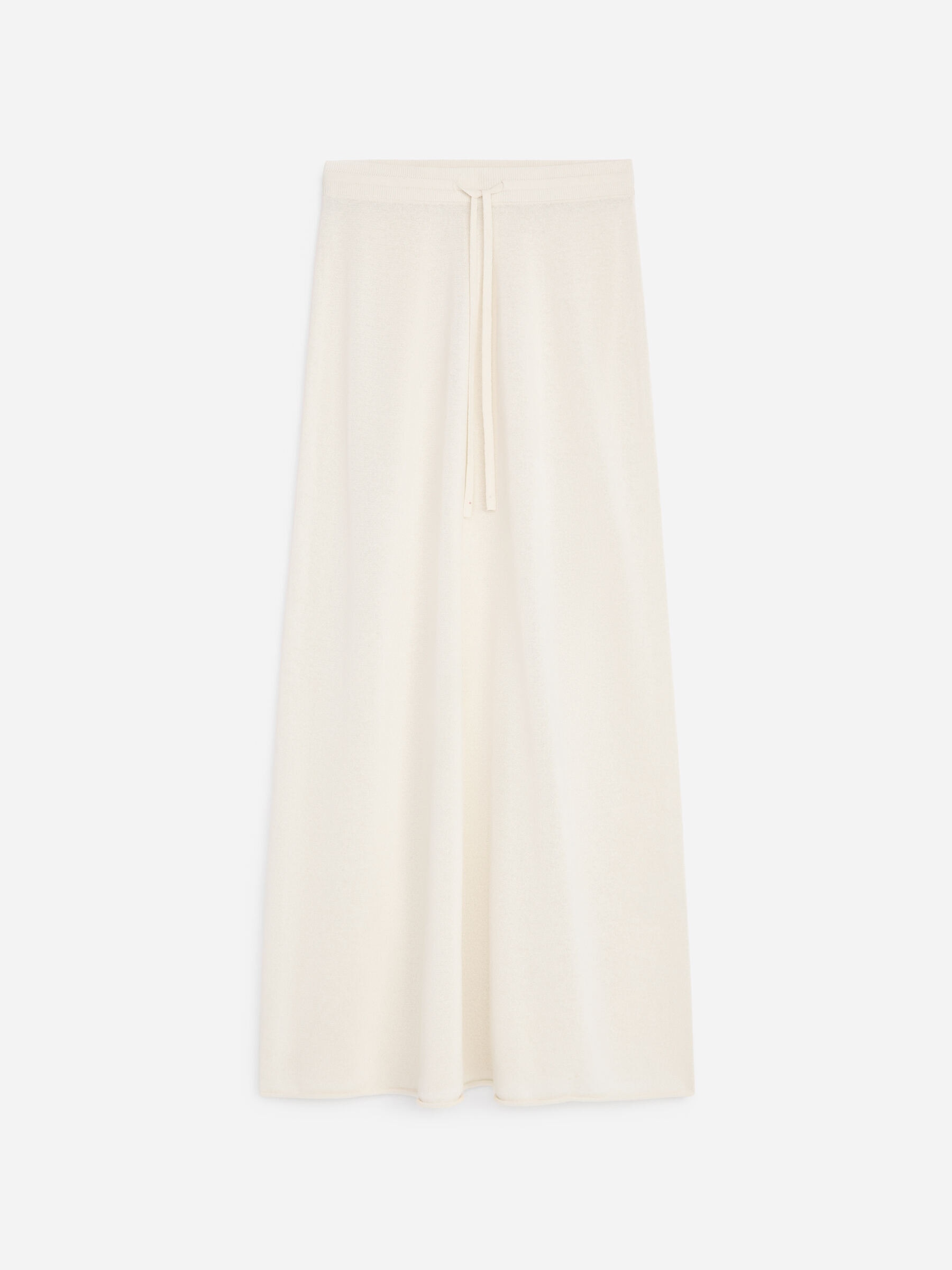 Knitted Linen-Blend Skirt - Off-white - Regular fit - Women - StillMedia/DescriptiveStillLife - 1