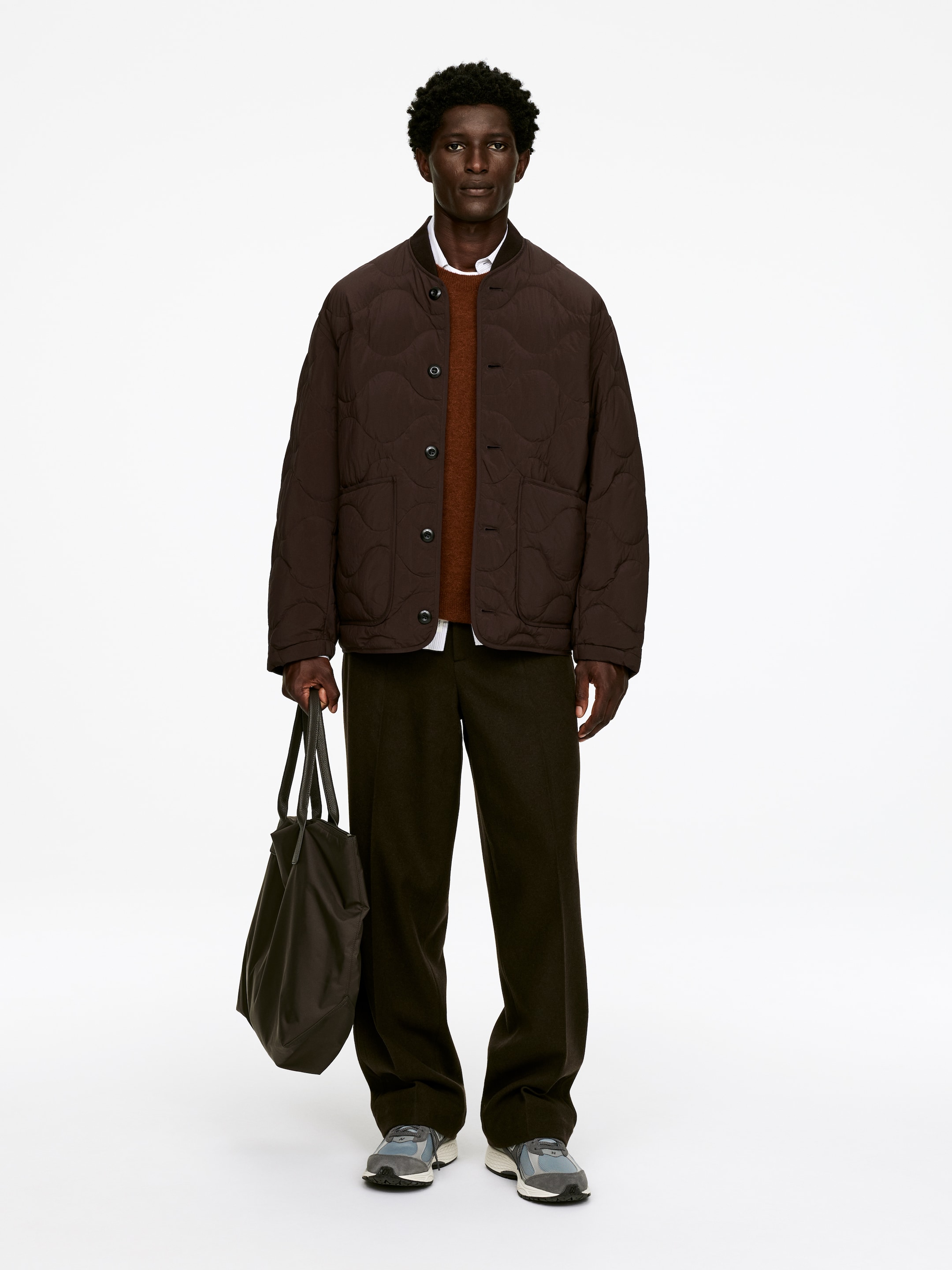Grotere afbeelding bekijken: Upcycled Down Liner Jacket - Donker roodbruin - HEREN | H&M BE 1