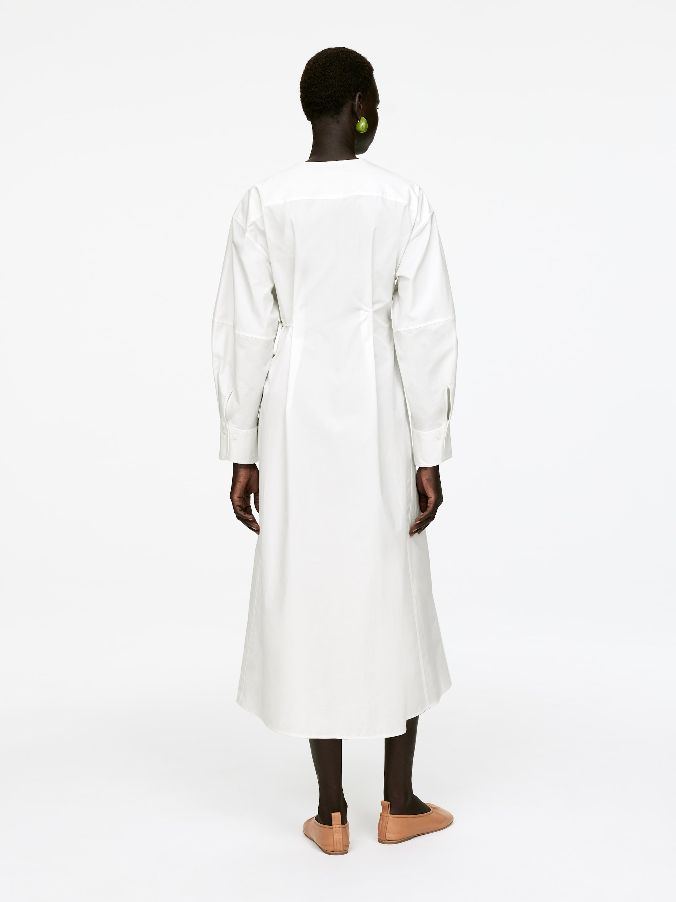 Visualizza immagine più grande: Abito a portafoglio in cotone - Bianco - DONNA | H&M IT 3