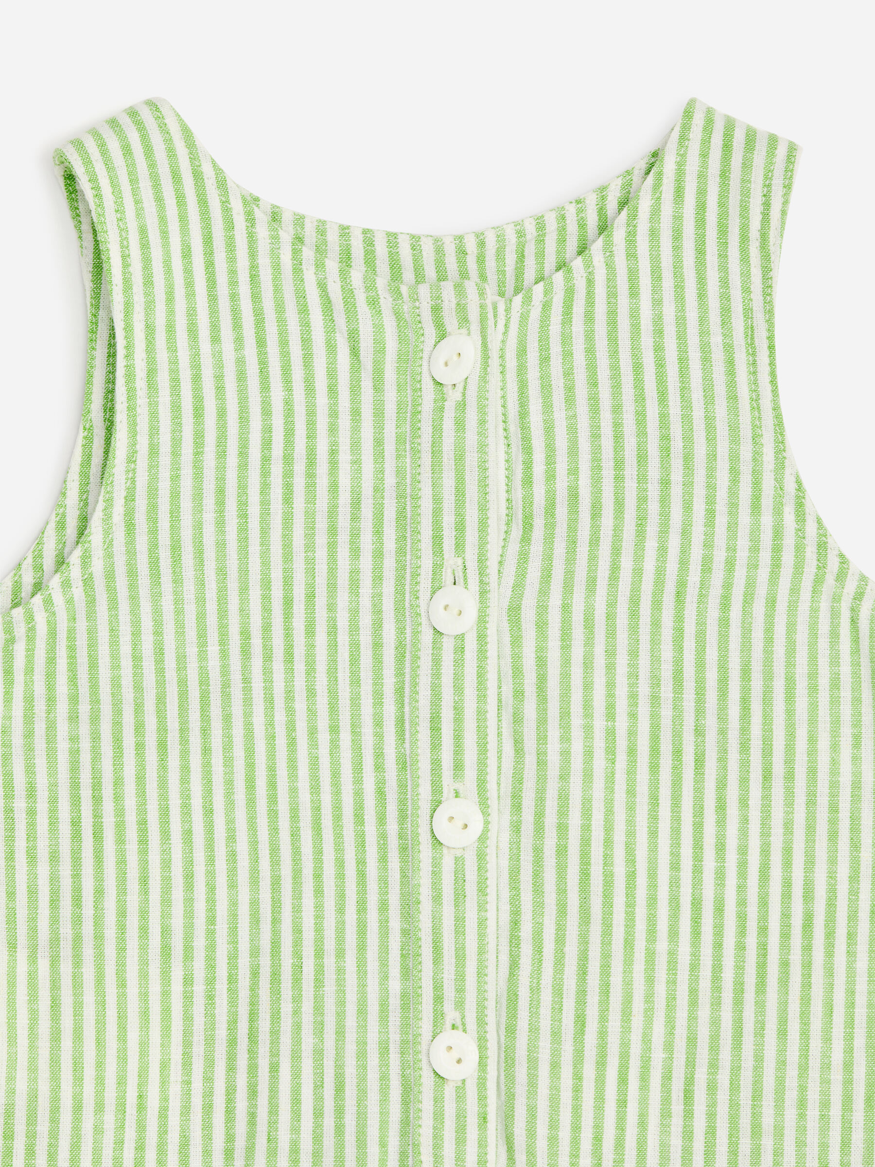 Overall aus Baumwoll-Leinen-Mischung - Grün/Weiß - Regular Fit - Kinder - StillMedia/DescriptiveDetail - 1