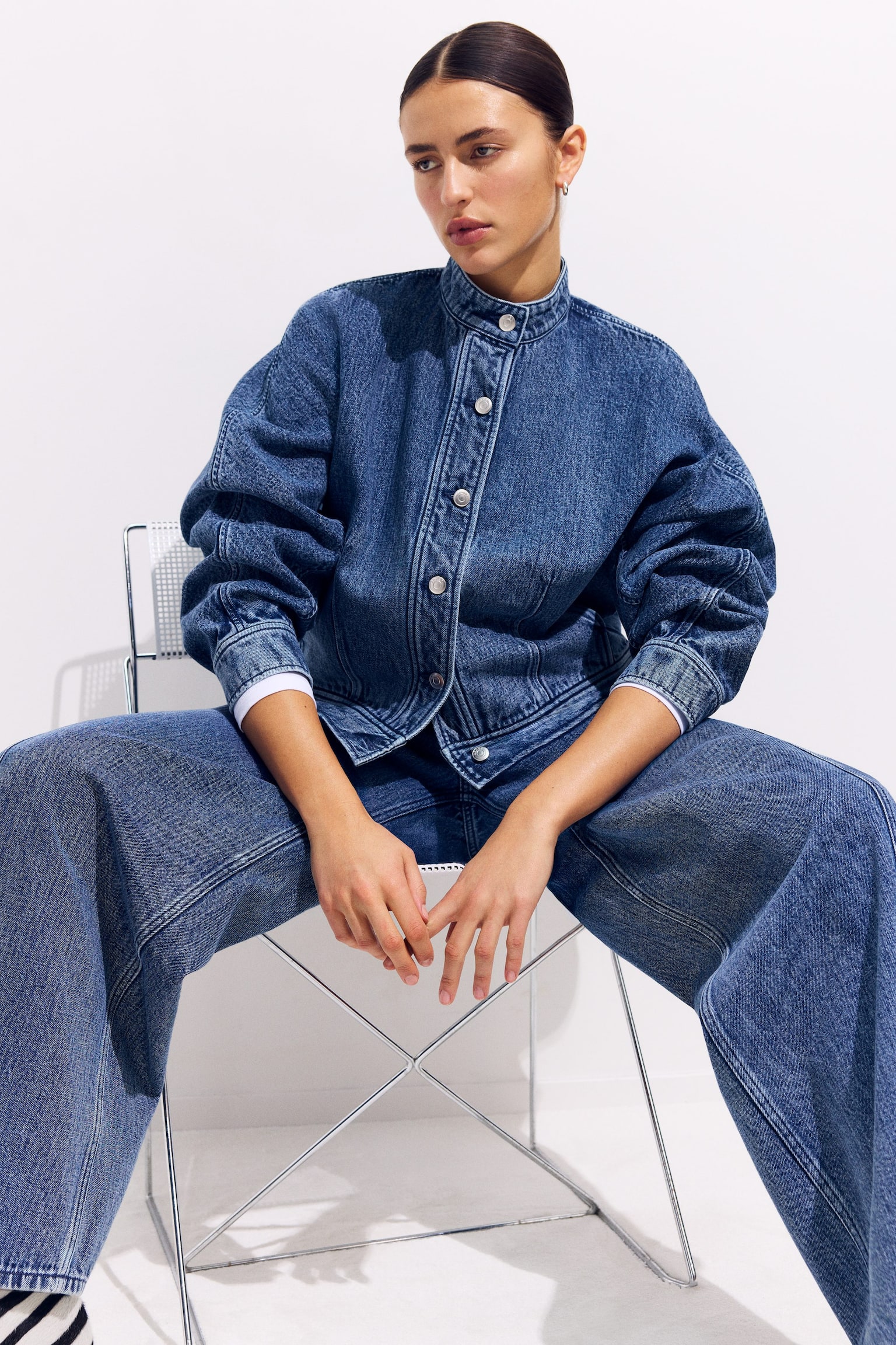 Overshirt aus Denim - Blau - 6