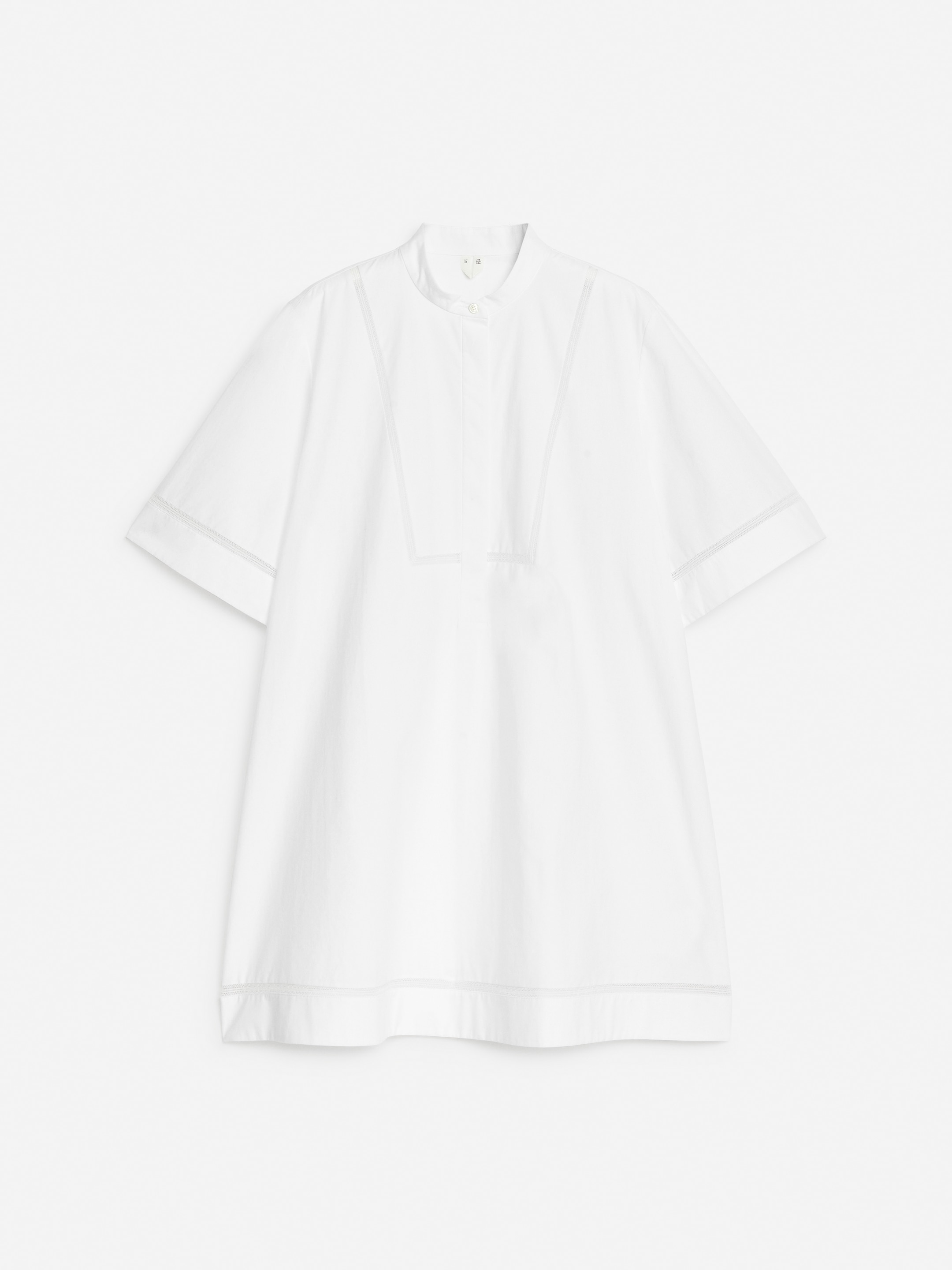 Ingrandisci l'immagine: Short-Sleeve Cotton Tunic - White - DONNA | H&M CH 1