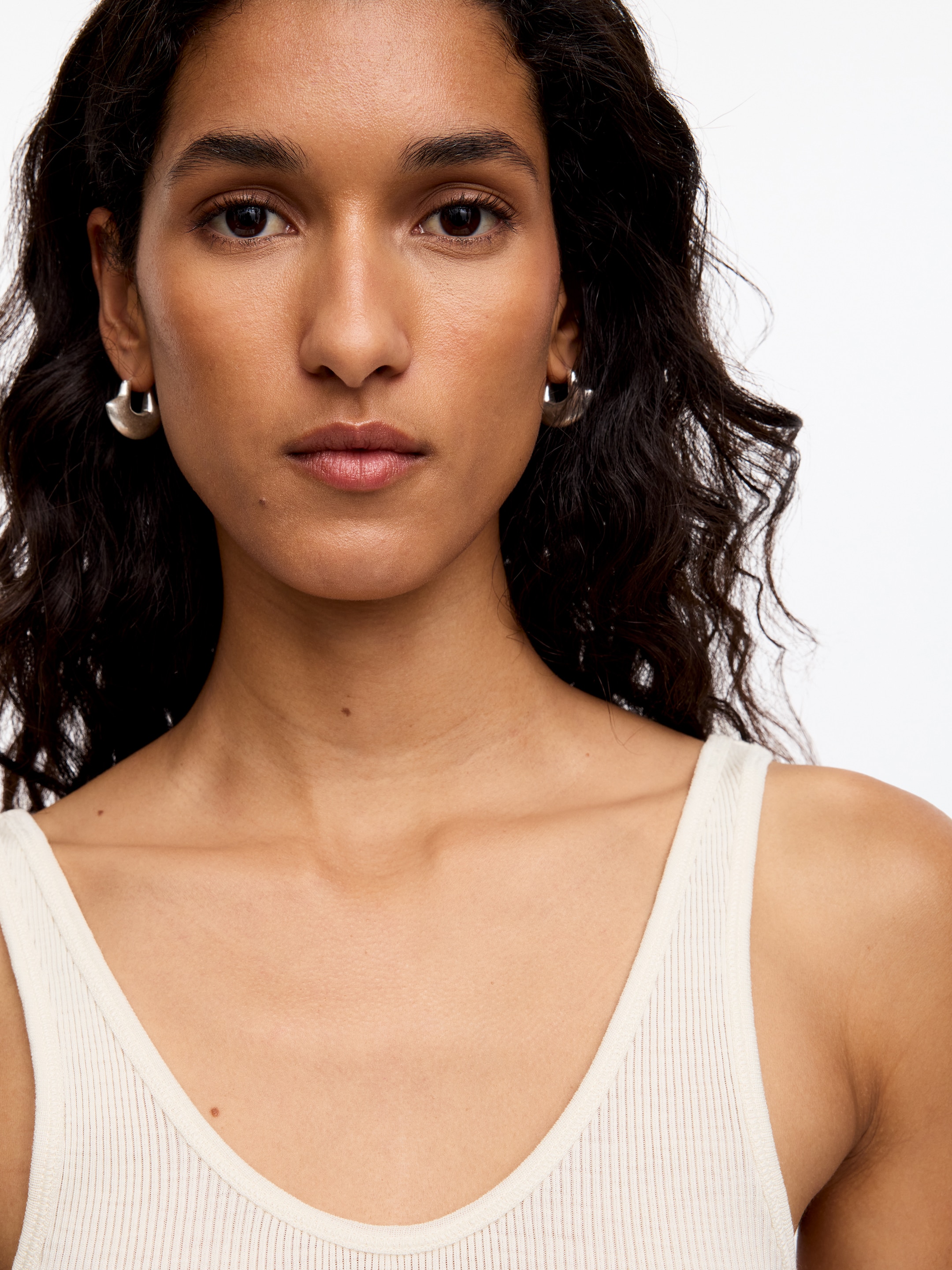 Débardeur en laine et soie - Blanc cassé - Slim fit - women - StillMedia/Lookbook - 5
