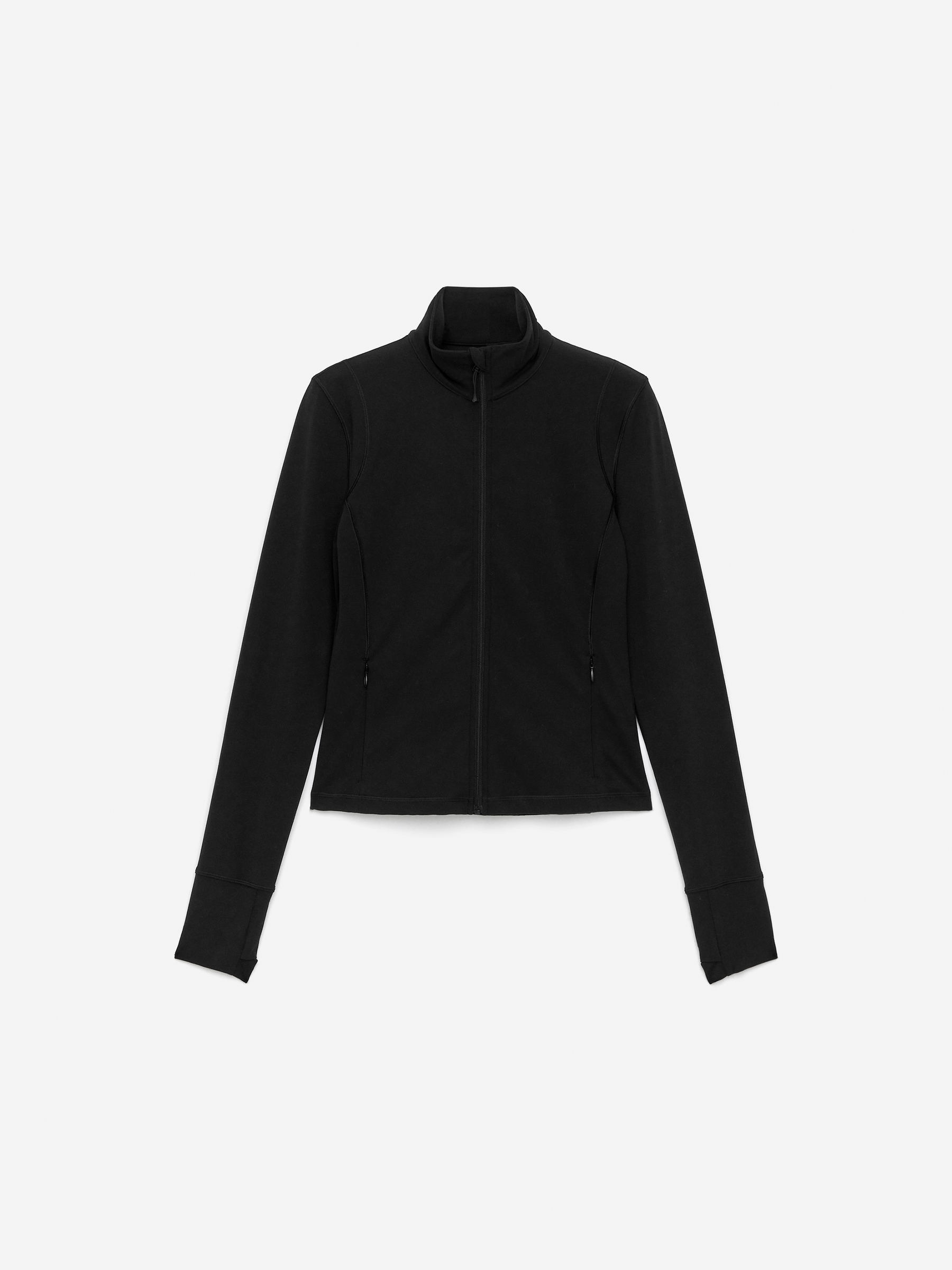 Soft Stretch Zip Jacket - Black - Slim fit - Women - StillMedia/DescriptiveStillLife - 1