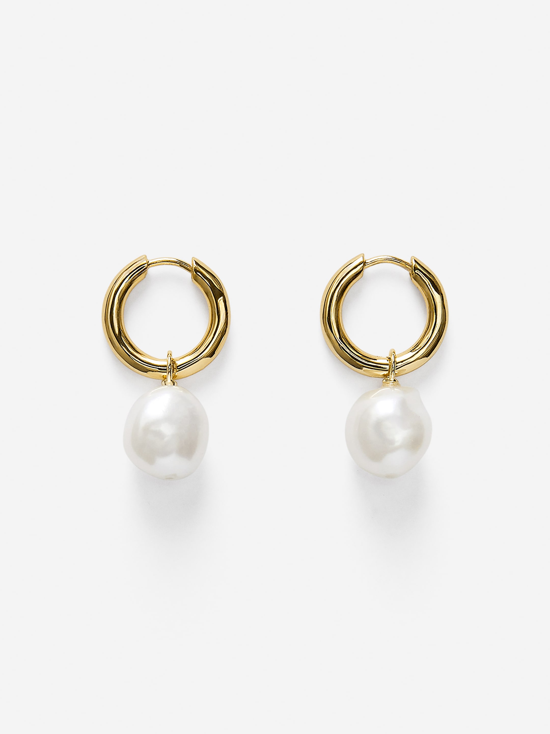Orecchini a cerchio con perla-#F1EAB9-16190