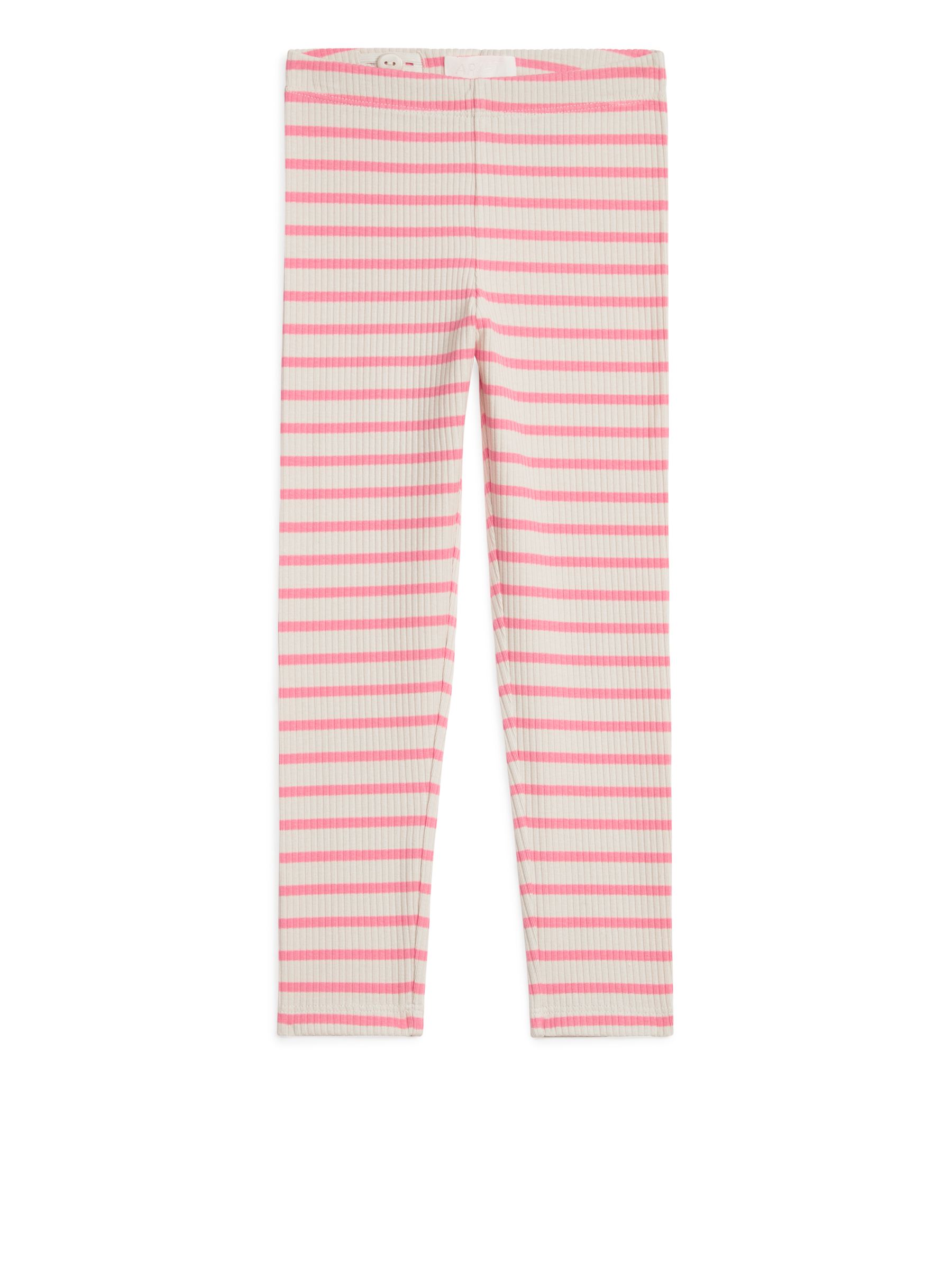 Gerippte Leggings - cremeweiß/rosa - Slim Fit - Kinder - StillMedia/DescriptiveStillLife - 1