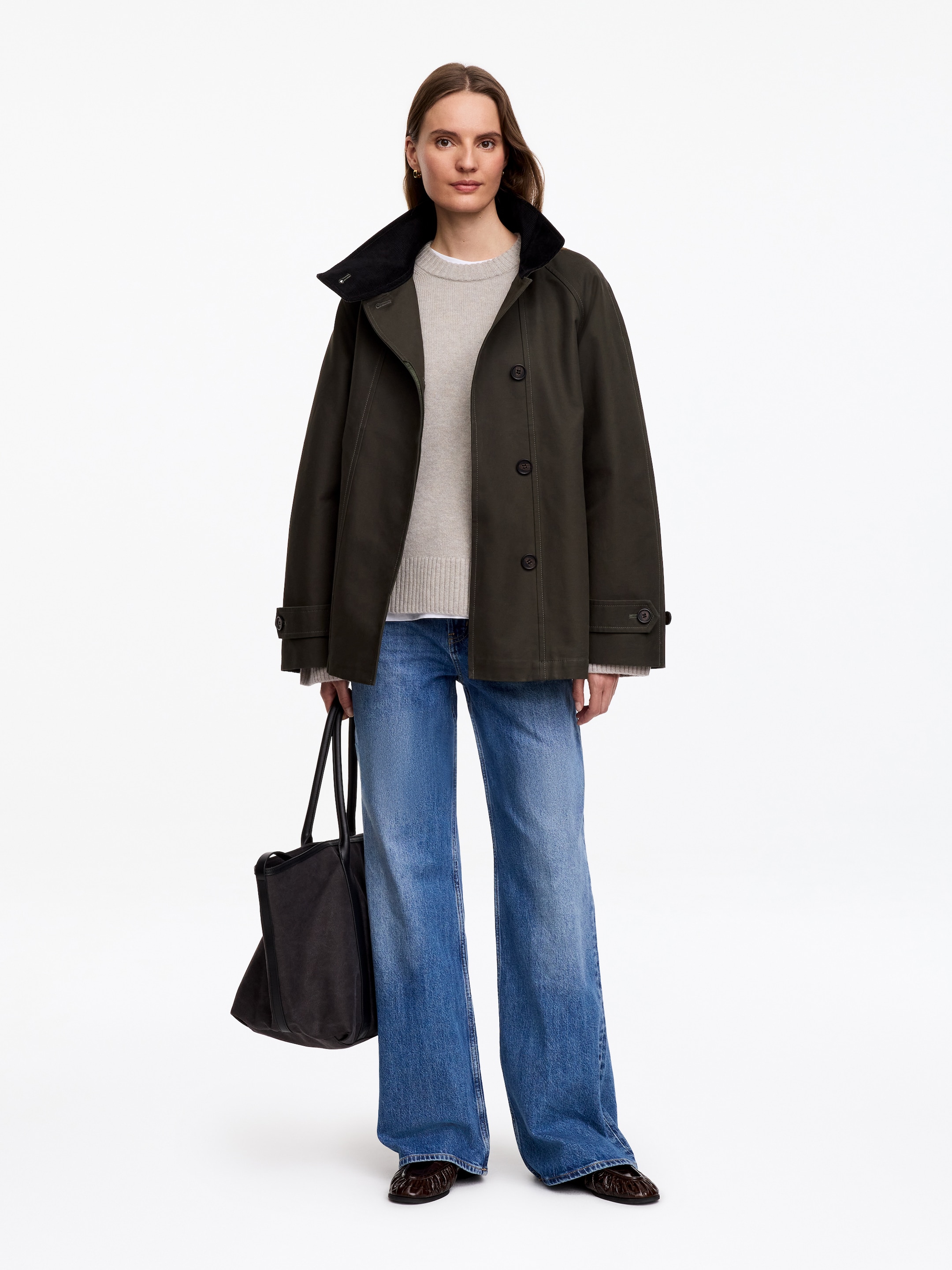 Sweter oversize z czystego kaszmiru​ - Jasnobrązowy - Fason swobodny - Women - StillMedia/Lookbook - 7