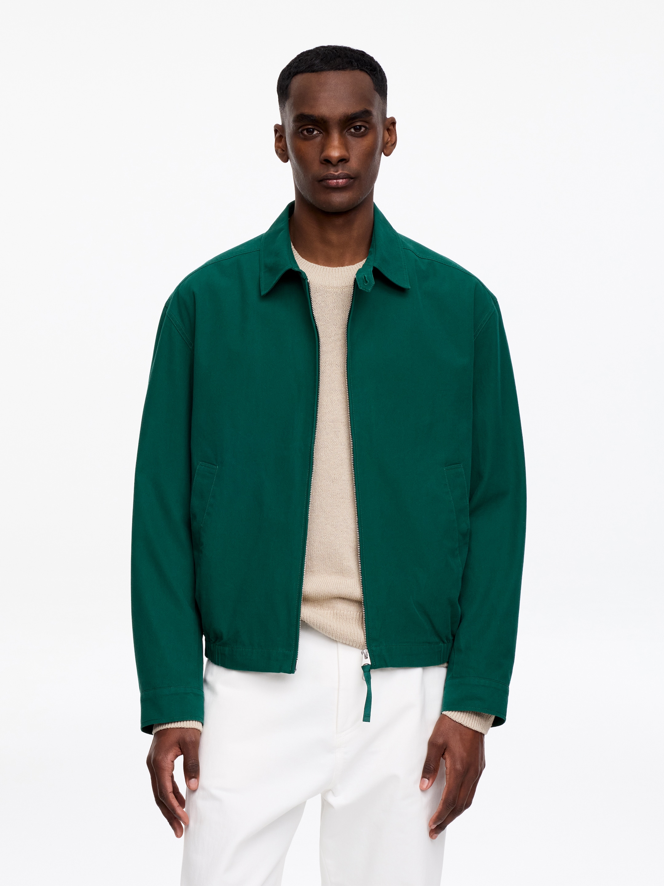 Cotton Blouson - Green - Regular fit - Men - StillMedia/Lookbook - 4