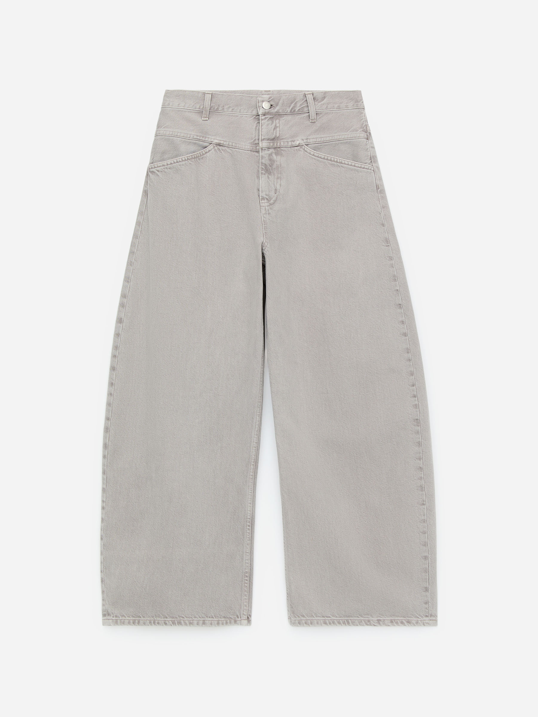Barrel-Leg Jeans - Light Grey - Relaxed fit - Women - StillMedia/DescriptiveStillLife - 1