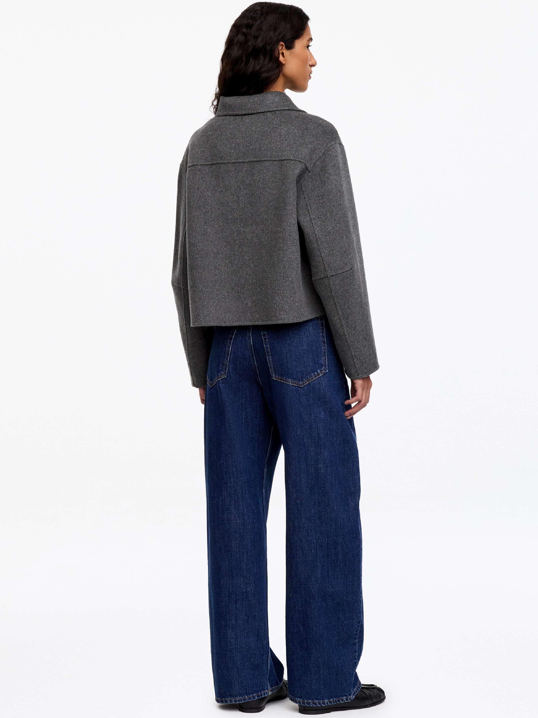 Doublé Wool-Blend Overshirt - Grey - Regular fit - Women - StillMedia/Lookbook - 3
